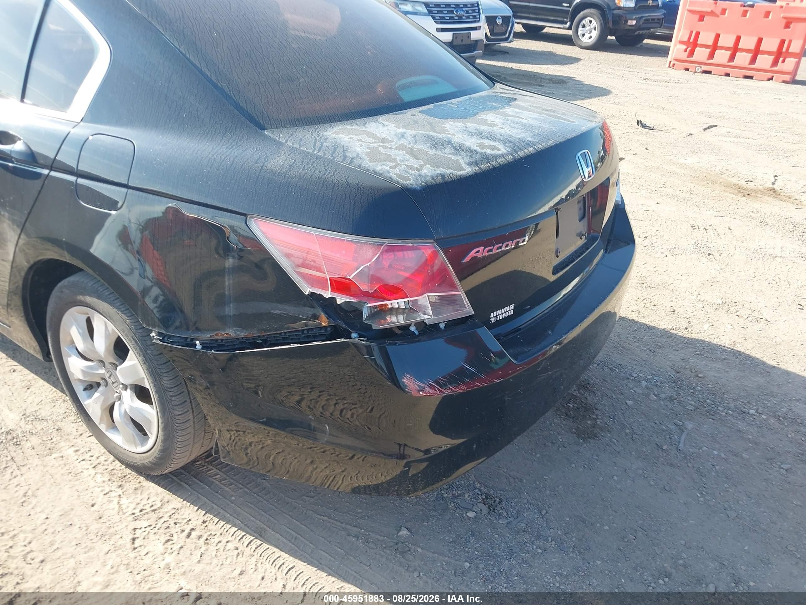 2008 Honda Accord 2.4 Ex-l Black vin: 1HGCP26838A025662