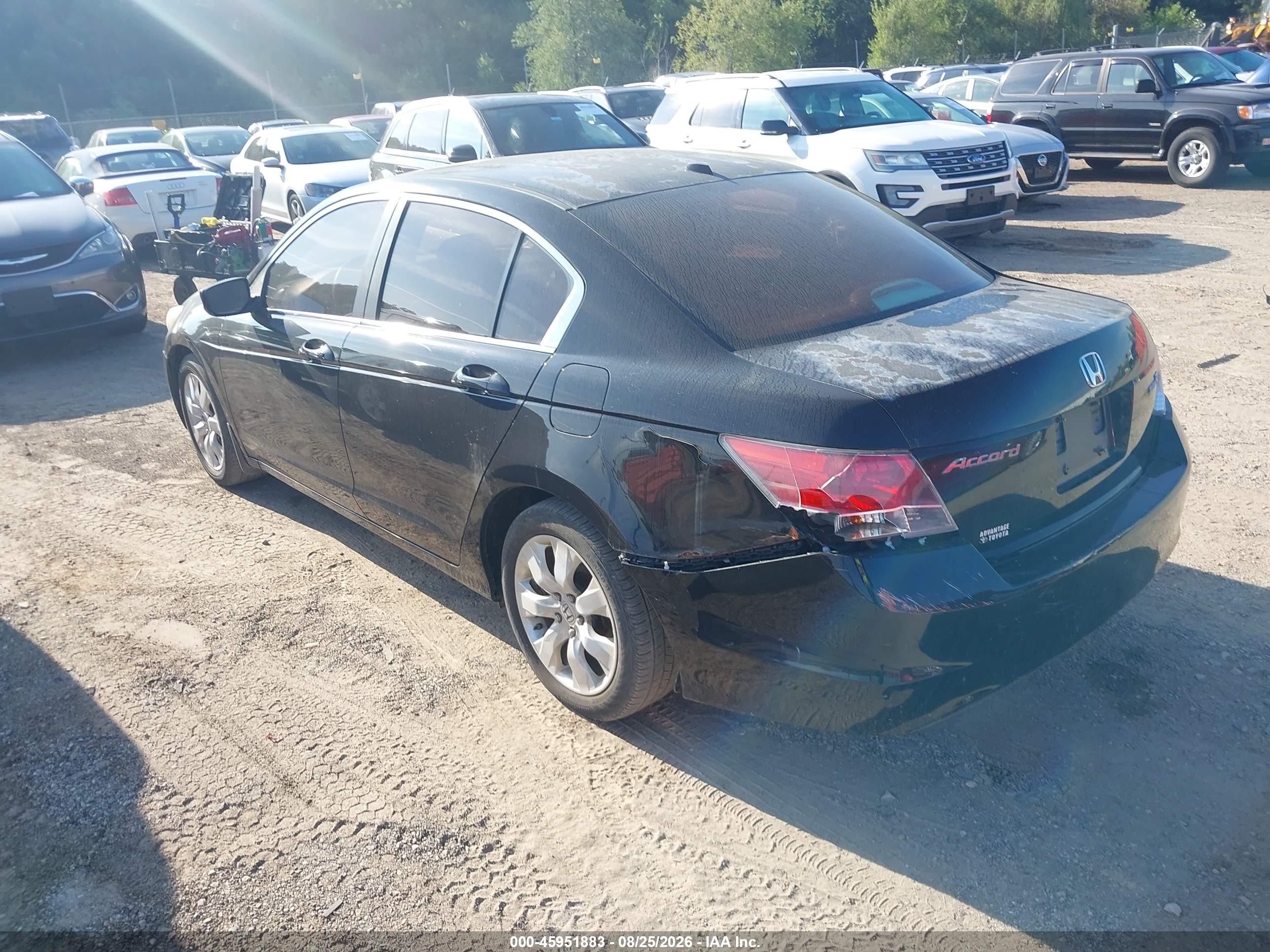 2008 Honda Accord 2.4 Ex-l Black vin: 1HGCP26838A025662