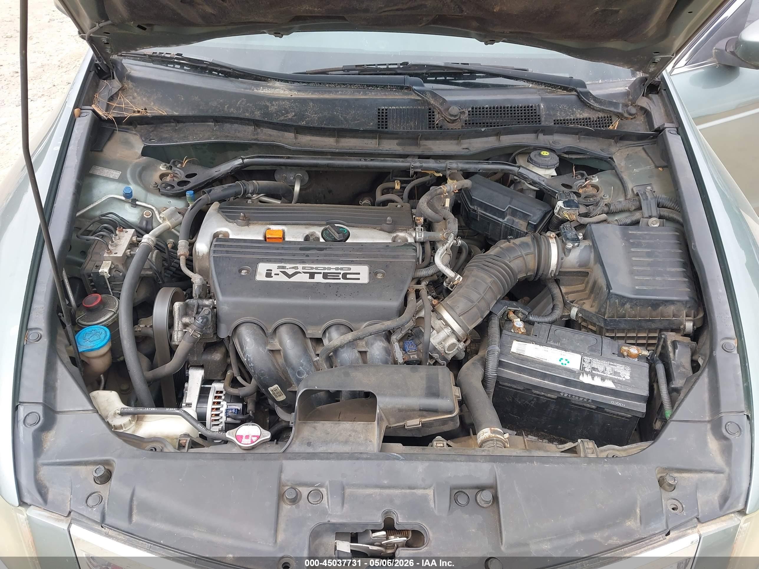 2008 Honda Accord 2.4 Ex-l Зеленый vin: 1HGCP26838A031056
