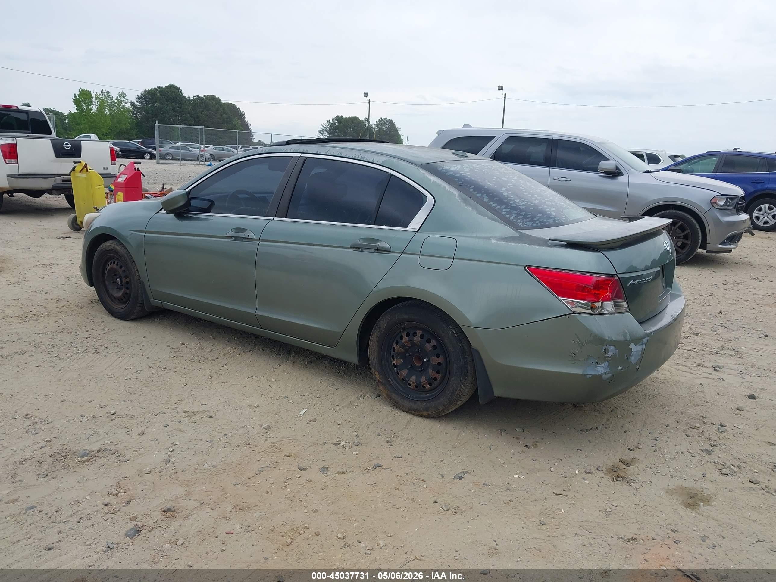 2008 Honda Accord 2.4 Ex-l Зеленый vin: 1HGCP26838A031056