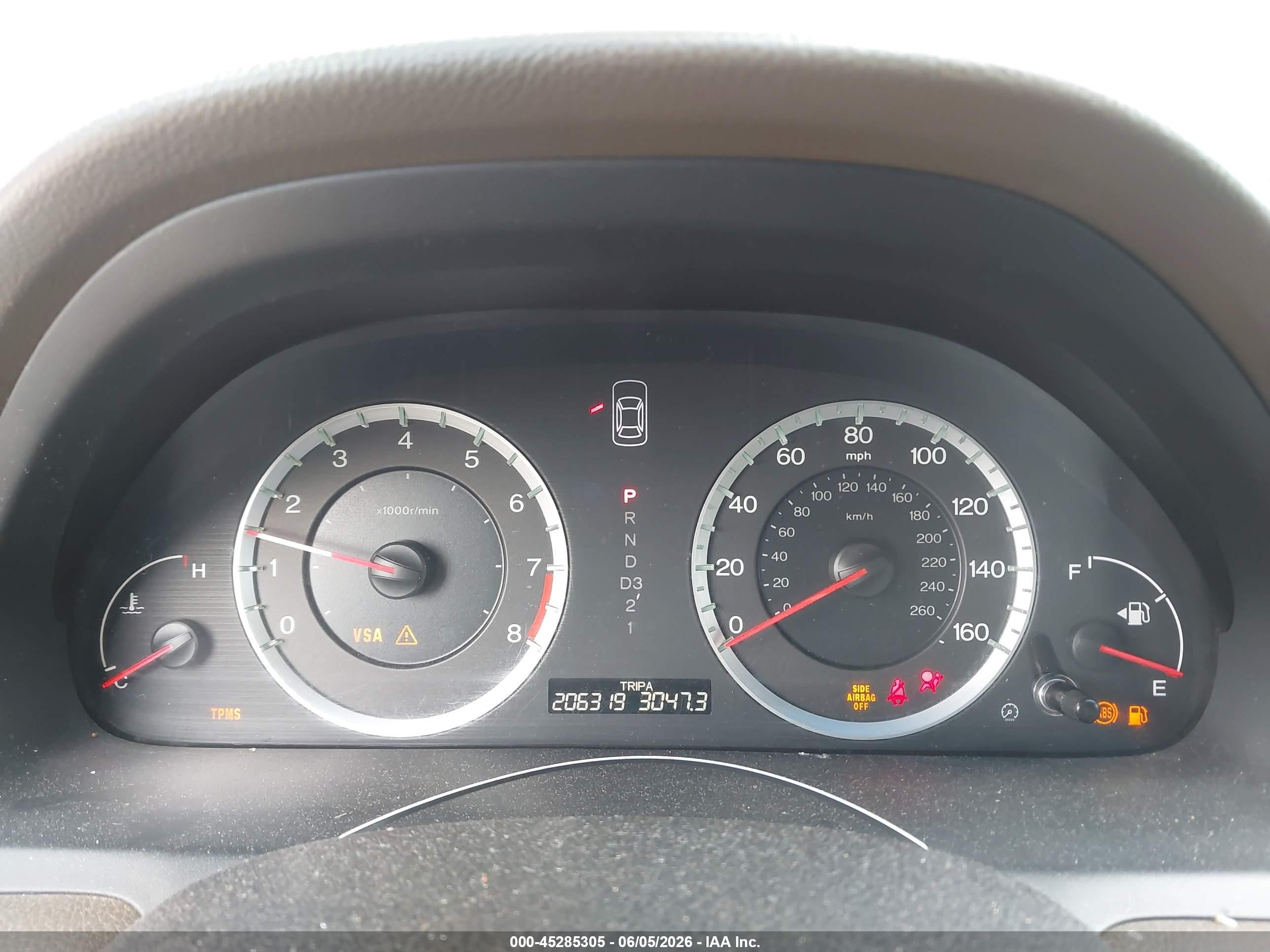 2008 Honda Accord 2.4 Ex-l Maroon vin: 1HGCP26838A040792