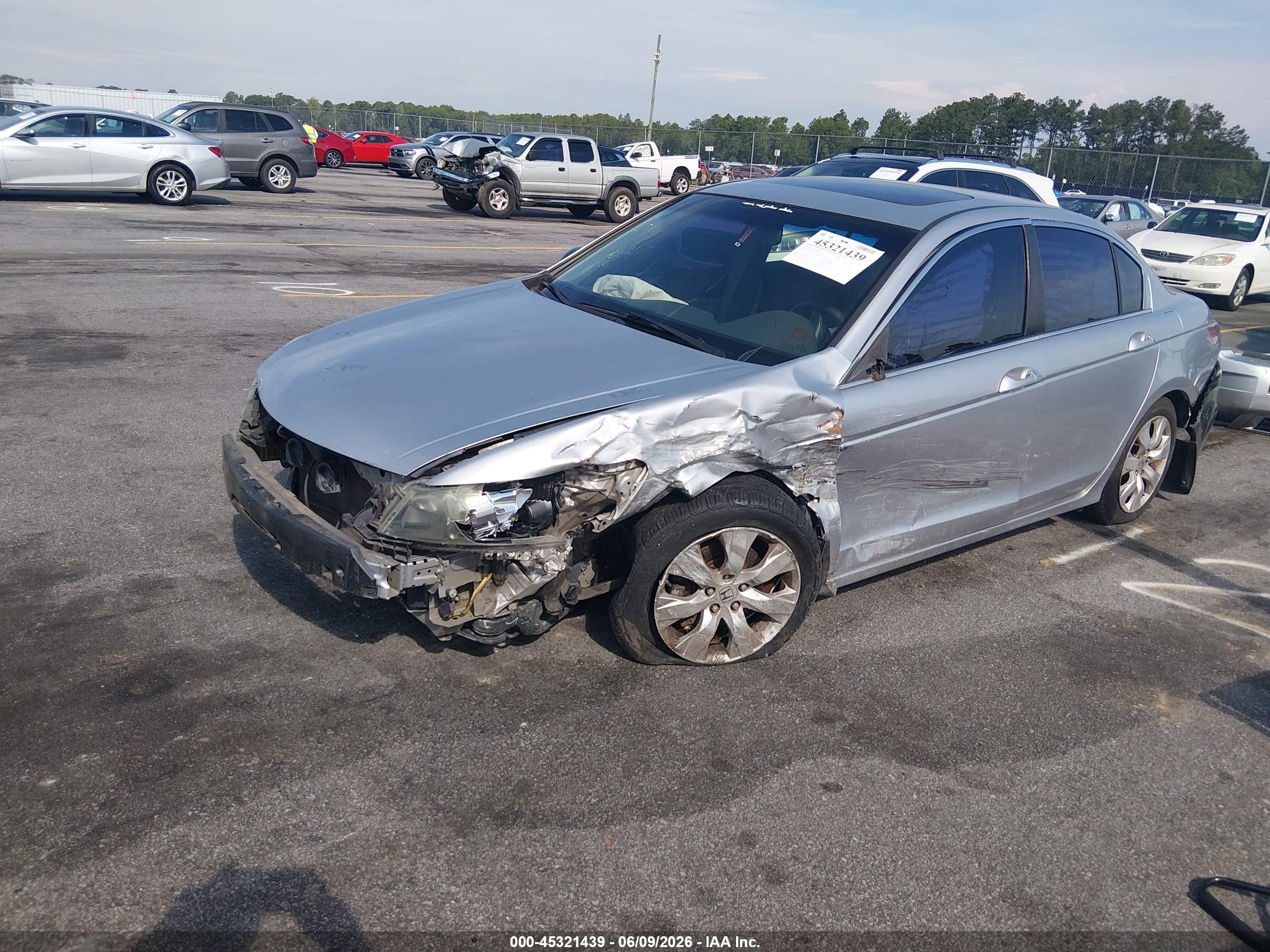 2008 Honda Accord 2.4 Ex-l Silver vin: 1HGCP26838A054143
