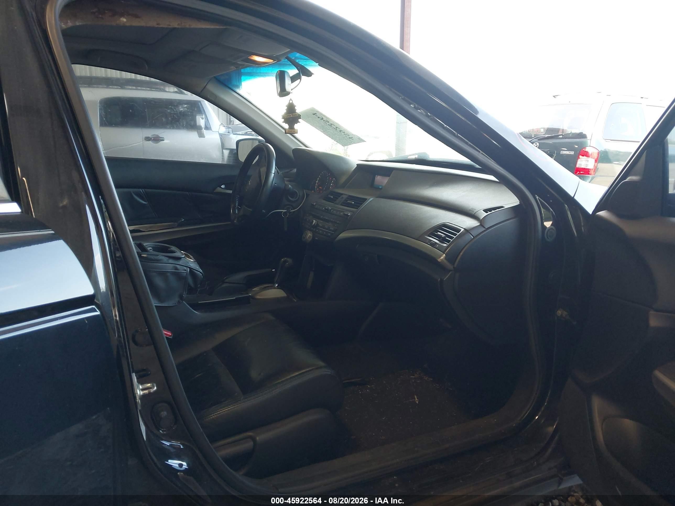 2008 Honda Accord 2.4 Ex-l Black vin: 1HGCP26838A057060