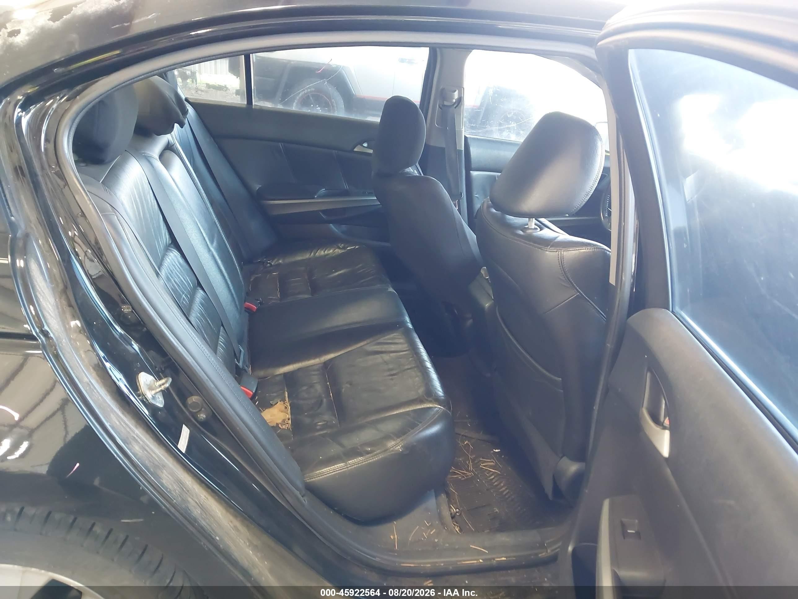 2008 Honda Accord 2.4 Ex-l Black vin: 1HGCP26838A057060
