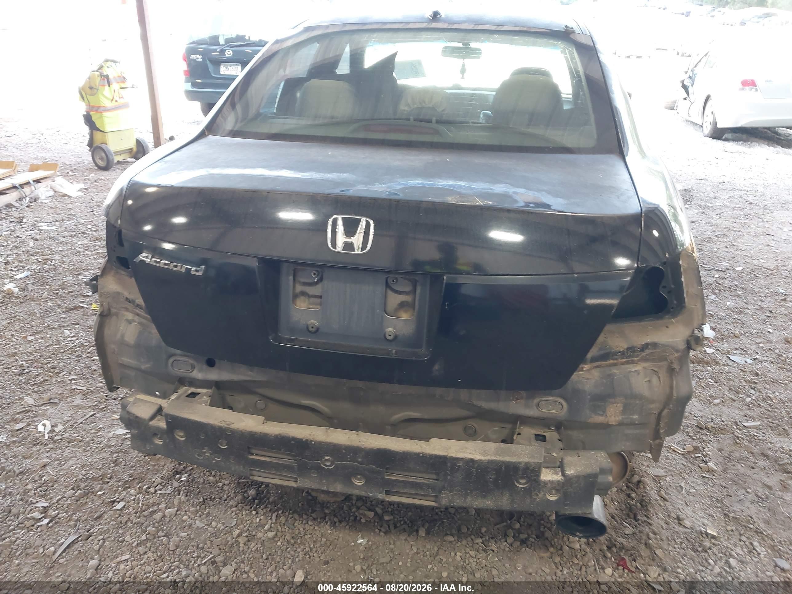 2008 Honda Accord 2.4 Ex-l Black vin: 1HGCP26838A057060