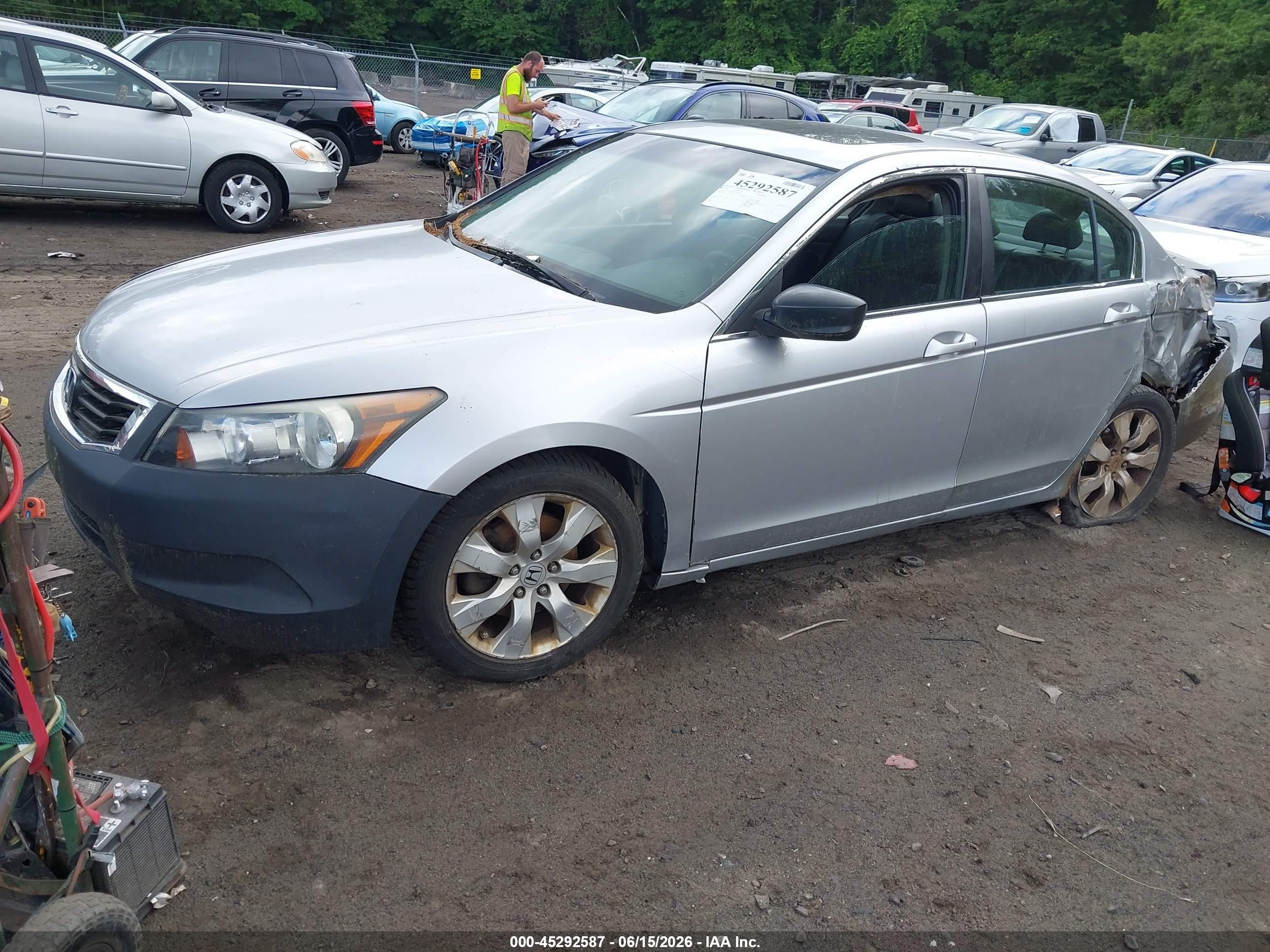 2008 Honda Accord 2.4 Ex-l Silver vin: 1HGCP26838A059441