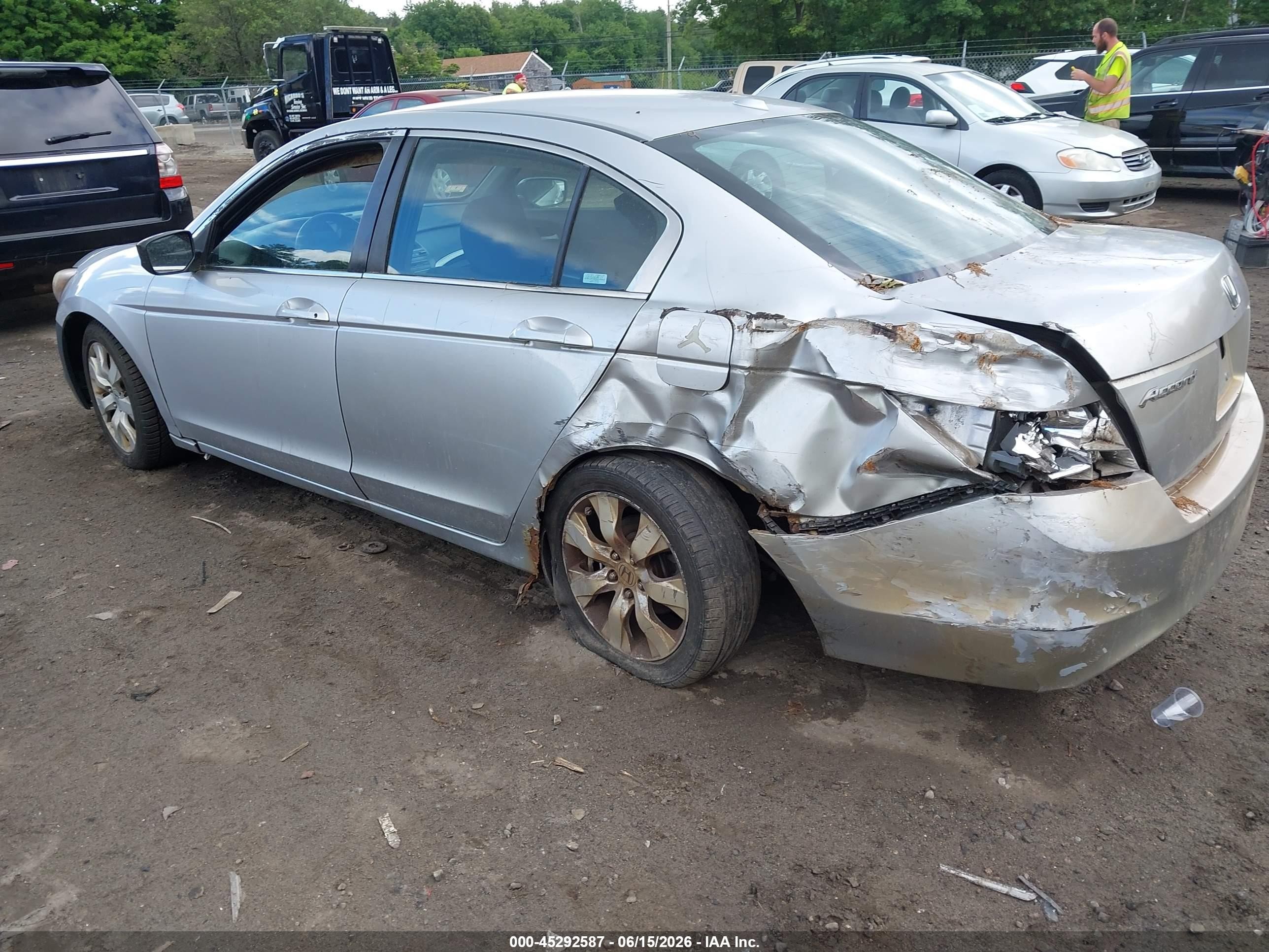 2008 Honda Accord 2.4 Ex-l Silver vin: 1HGCP26838A059441
