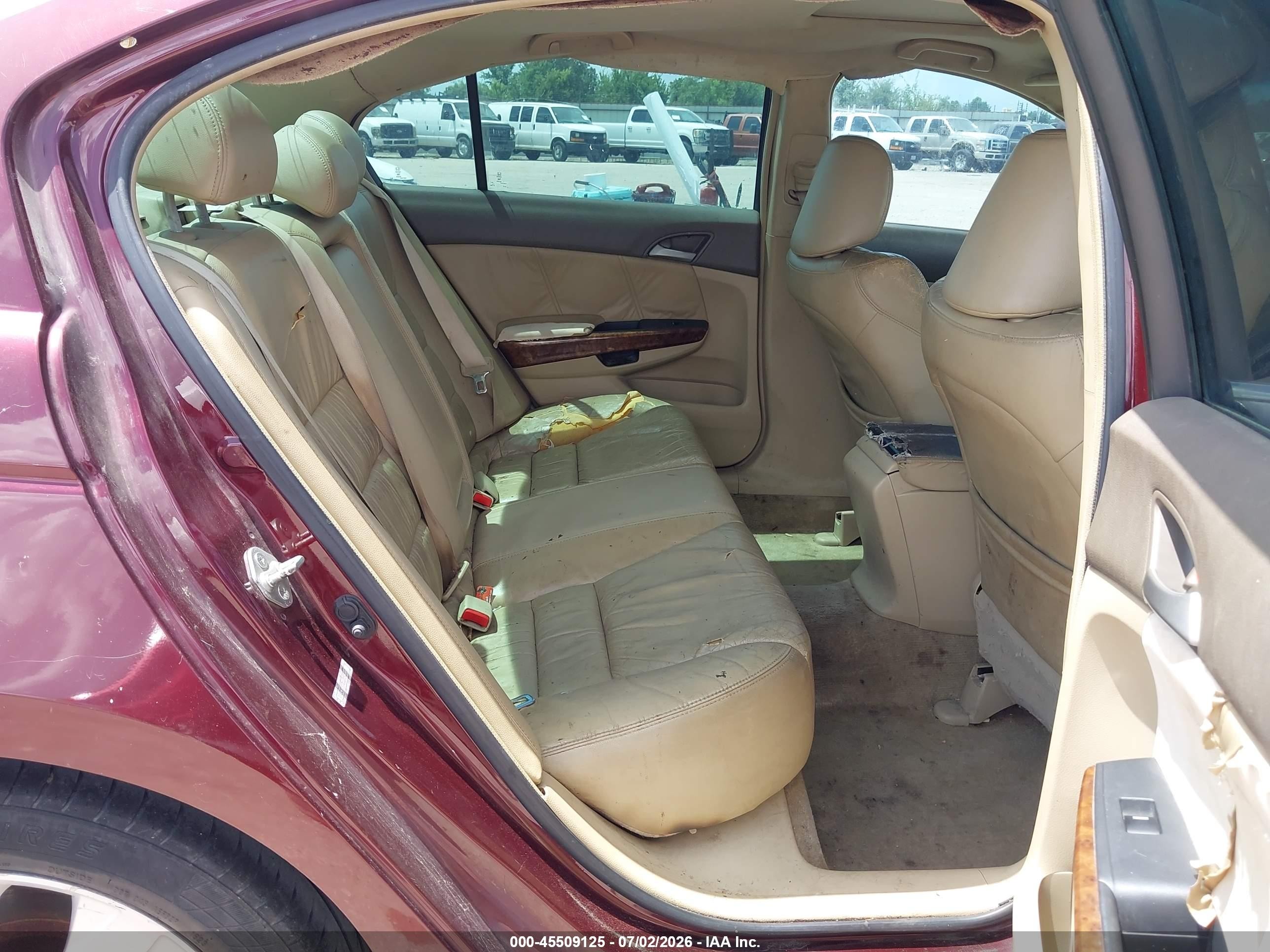 2008 Honda Accord 2.4 Ex-l Темно-бордовый vin: 1HGCP26838A065188