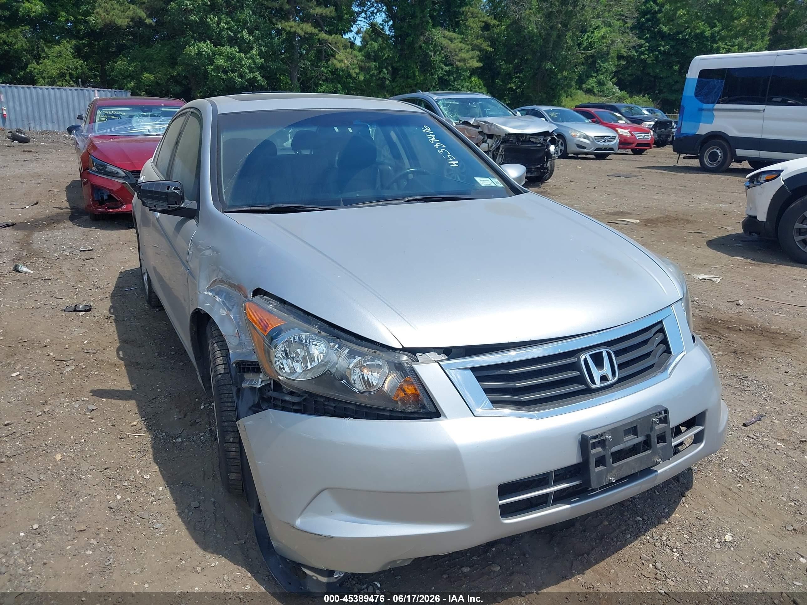 2008 Honda Accord 2.4 Ex-l Silver vin: 1HGCP26838A072996