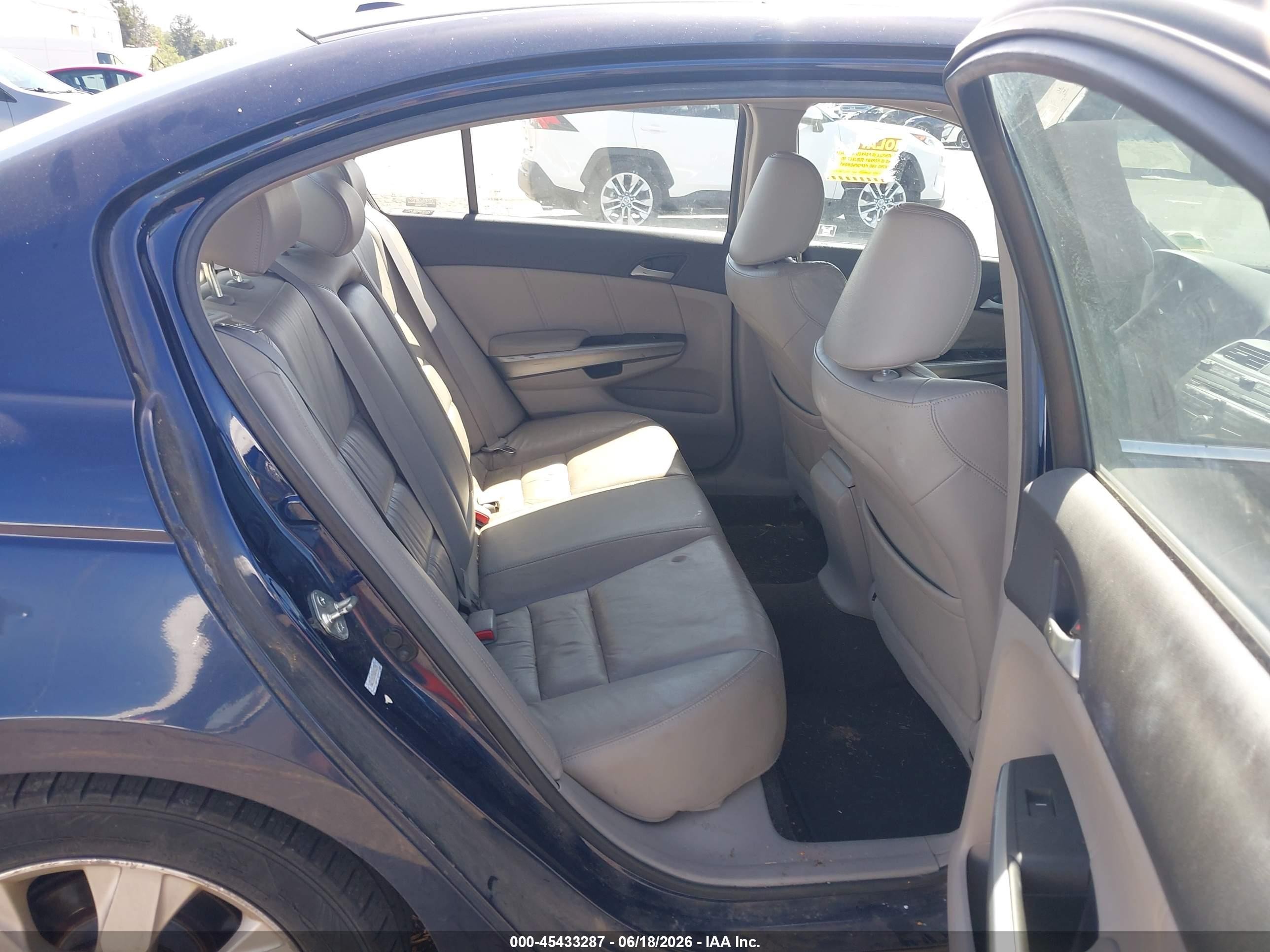 2008 Honda Accord 2.4 Ex-l Blue vin: 1HGCP26838A096229