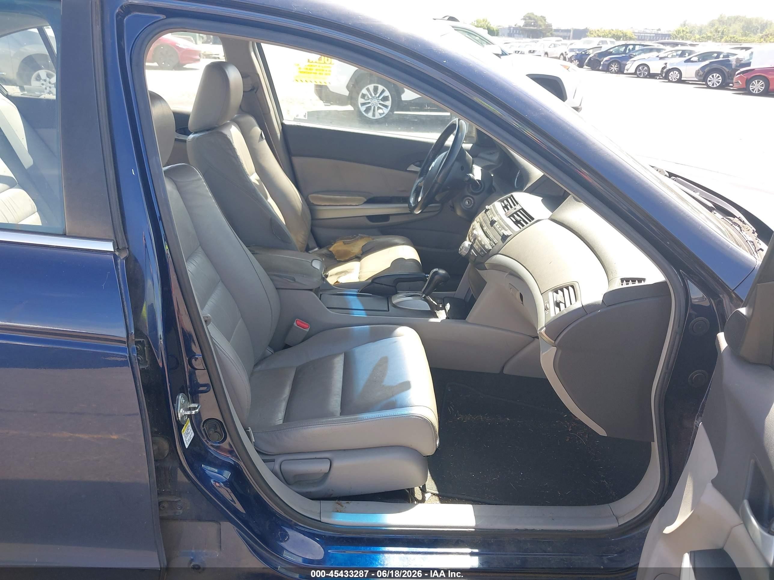 2008 Honda Accord 2.4 Ex-l Blue vin: 1HGCP26838A096229