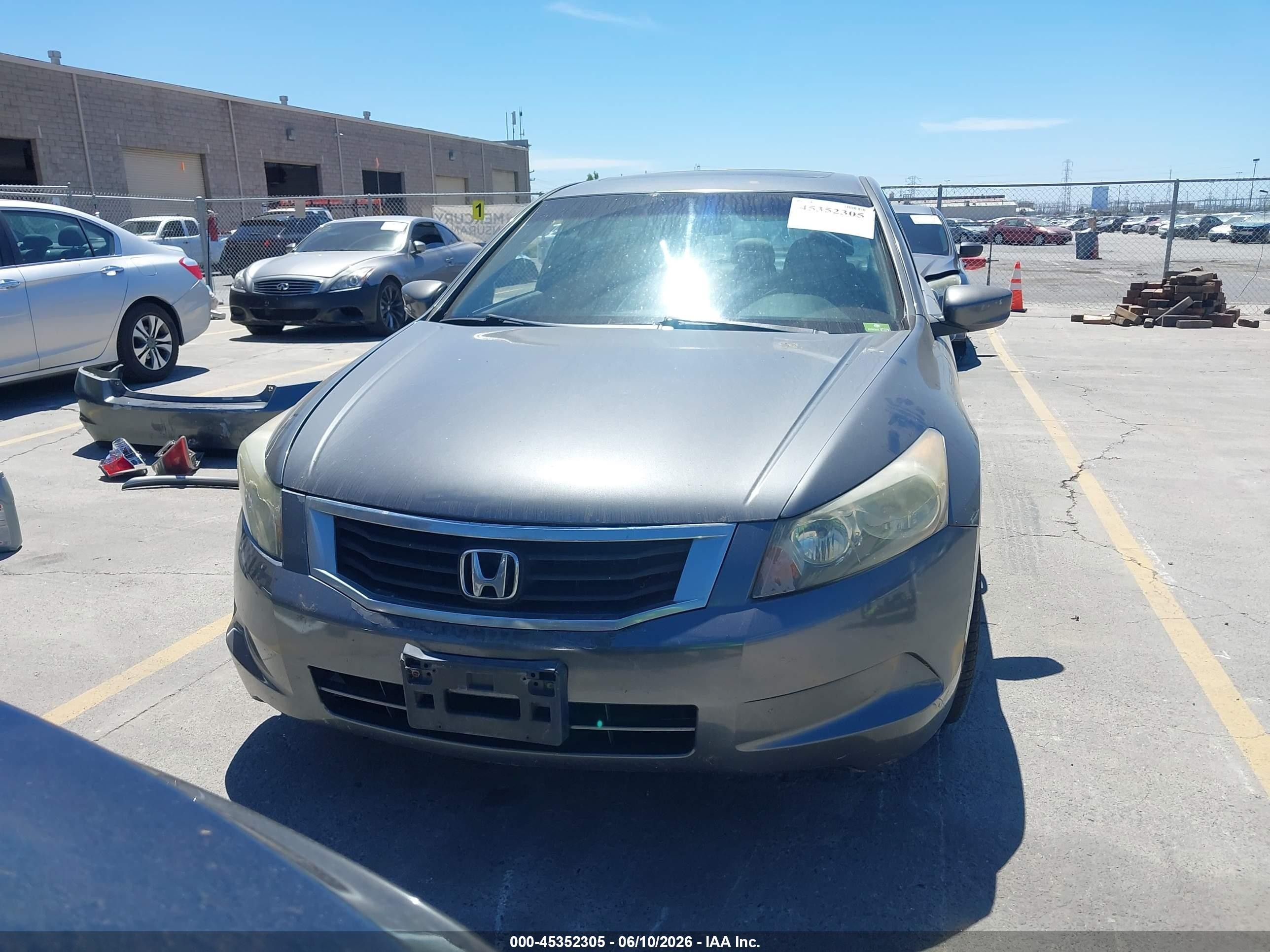 2008 Honda Accord 2.4 Ex-l Gray vin: 1HGCP26838A101915