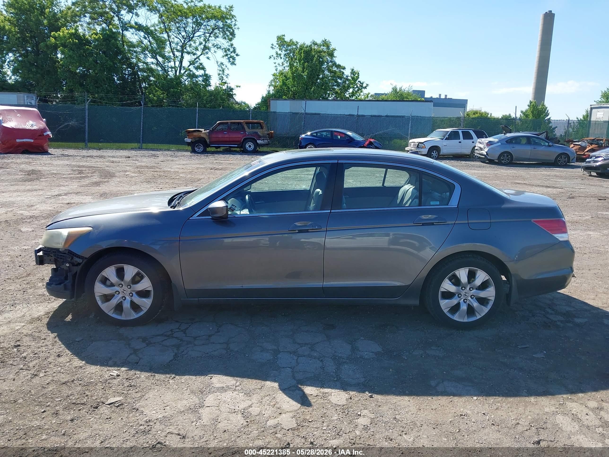 2008 Honda Accord 2.4 Ex-l Gray vin: 1HGCP26838A101980