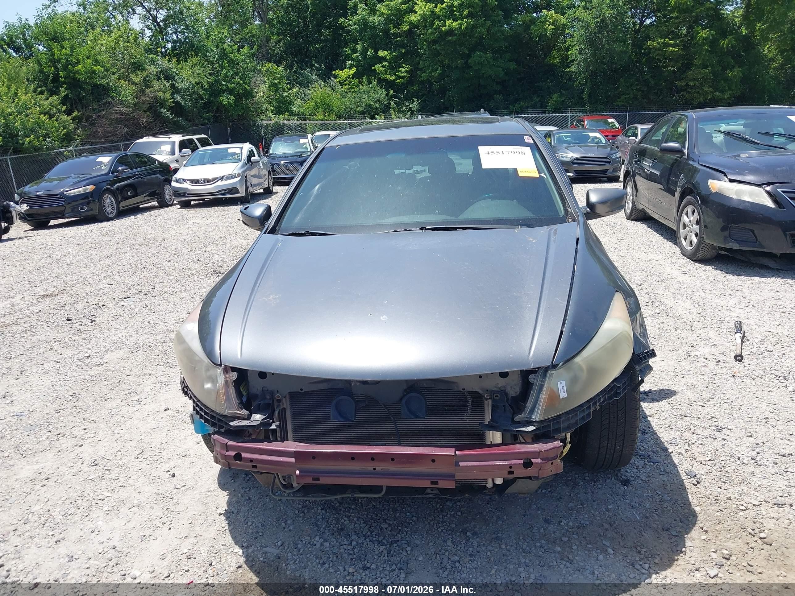 2008 Honda Accord 2.4 Ex-l Gray vin: 1HGCP26838A107519