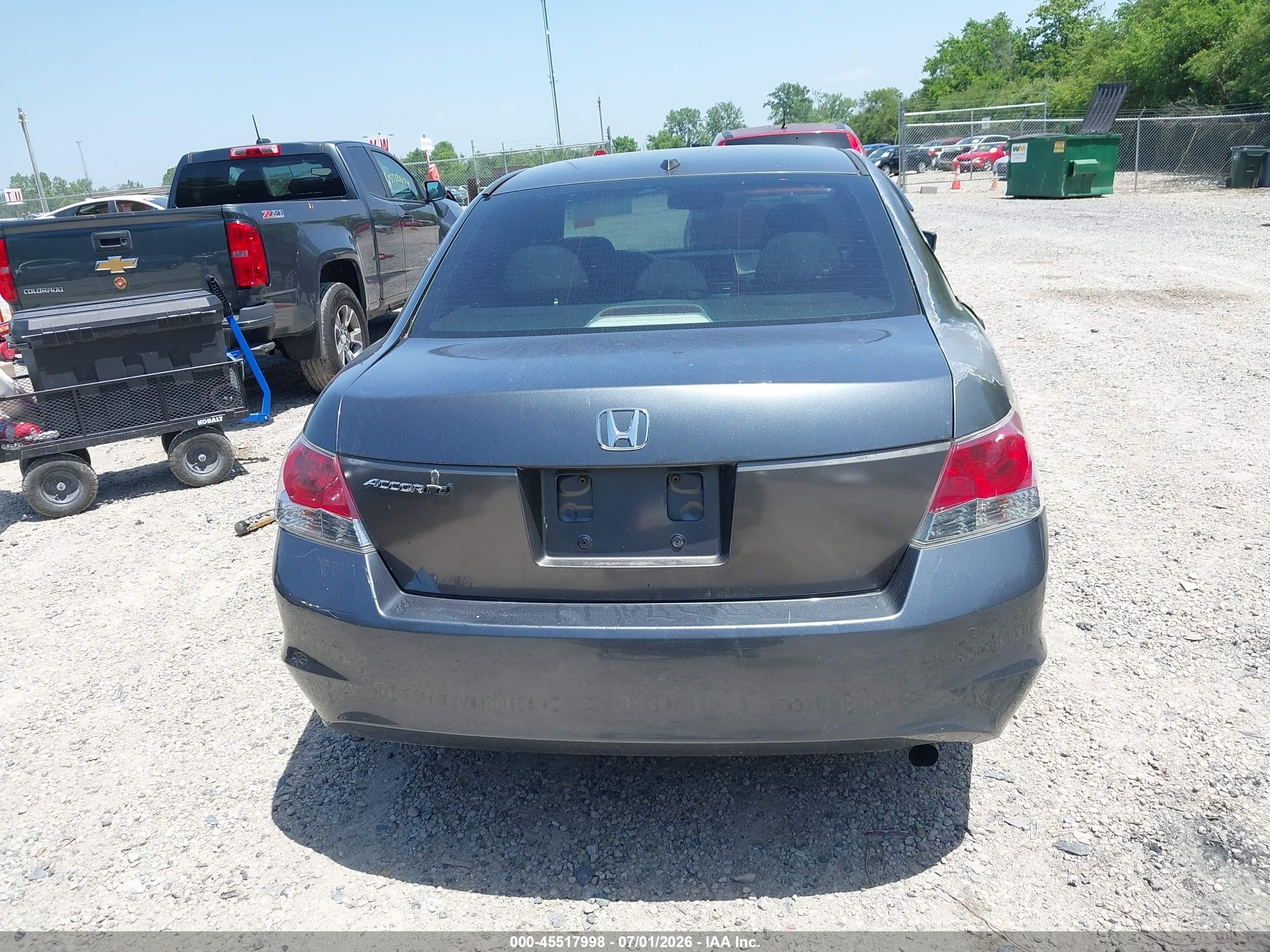 2008 Honda Accord 2.4 Ex-l Gray vin: 1HGCP26838A107519