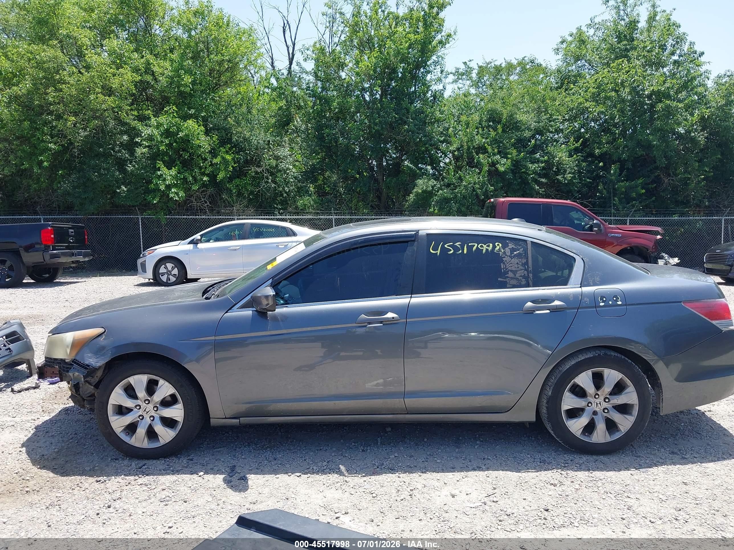 2008 Honda Accord 2.4 Ex-l Gray vin: 1HGCP26838A107519
