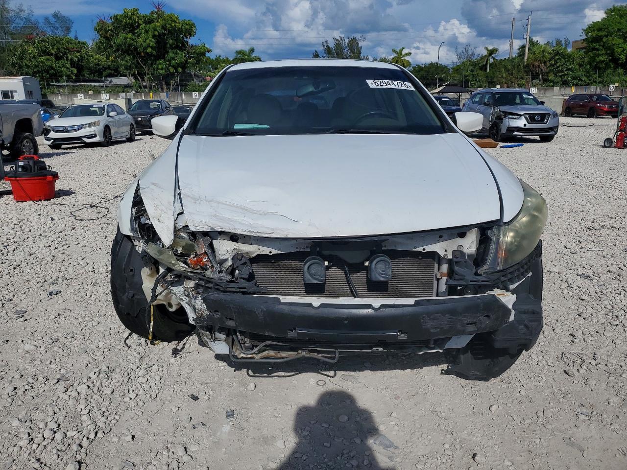 2008 Honda Accord Exl White vin: 1HGCP26838A108508