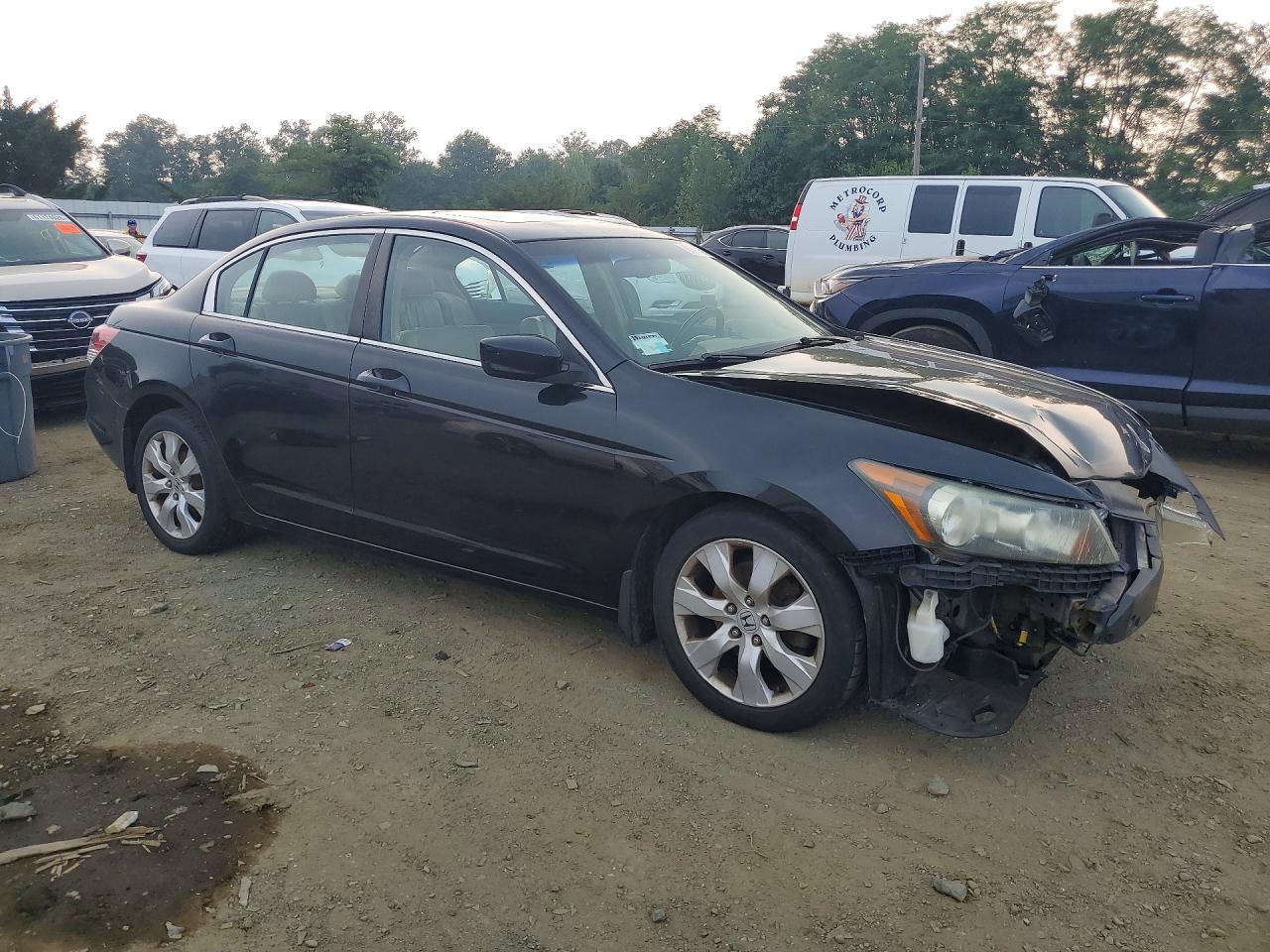 2008 Honda Accord Exl Black vin: 1HGCP26838A134168
