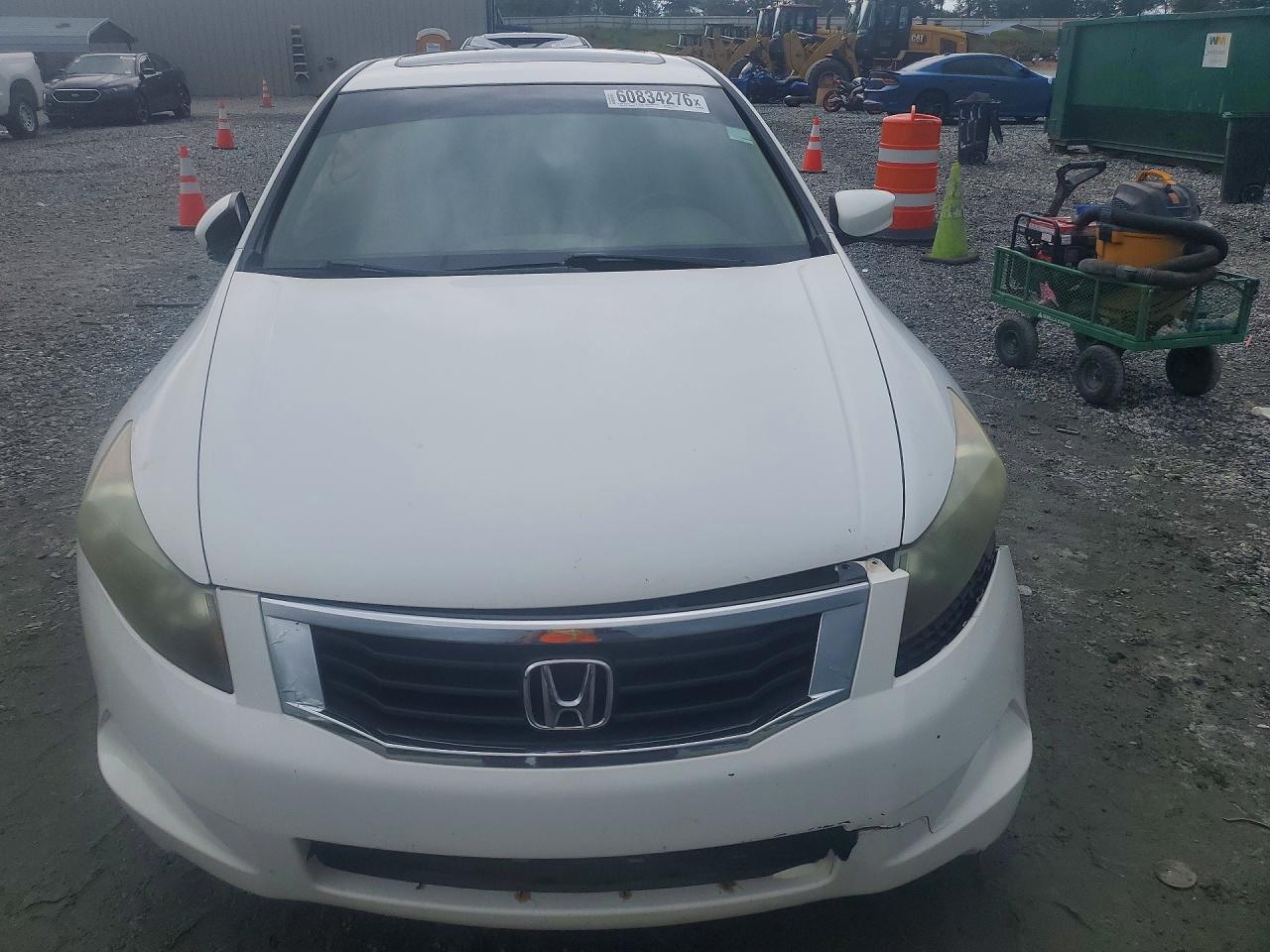 2009 Honda Accord Exl White vin: 1HGCP26839A028336