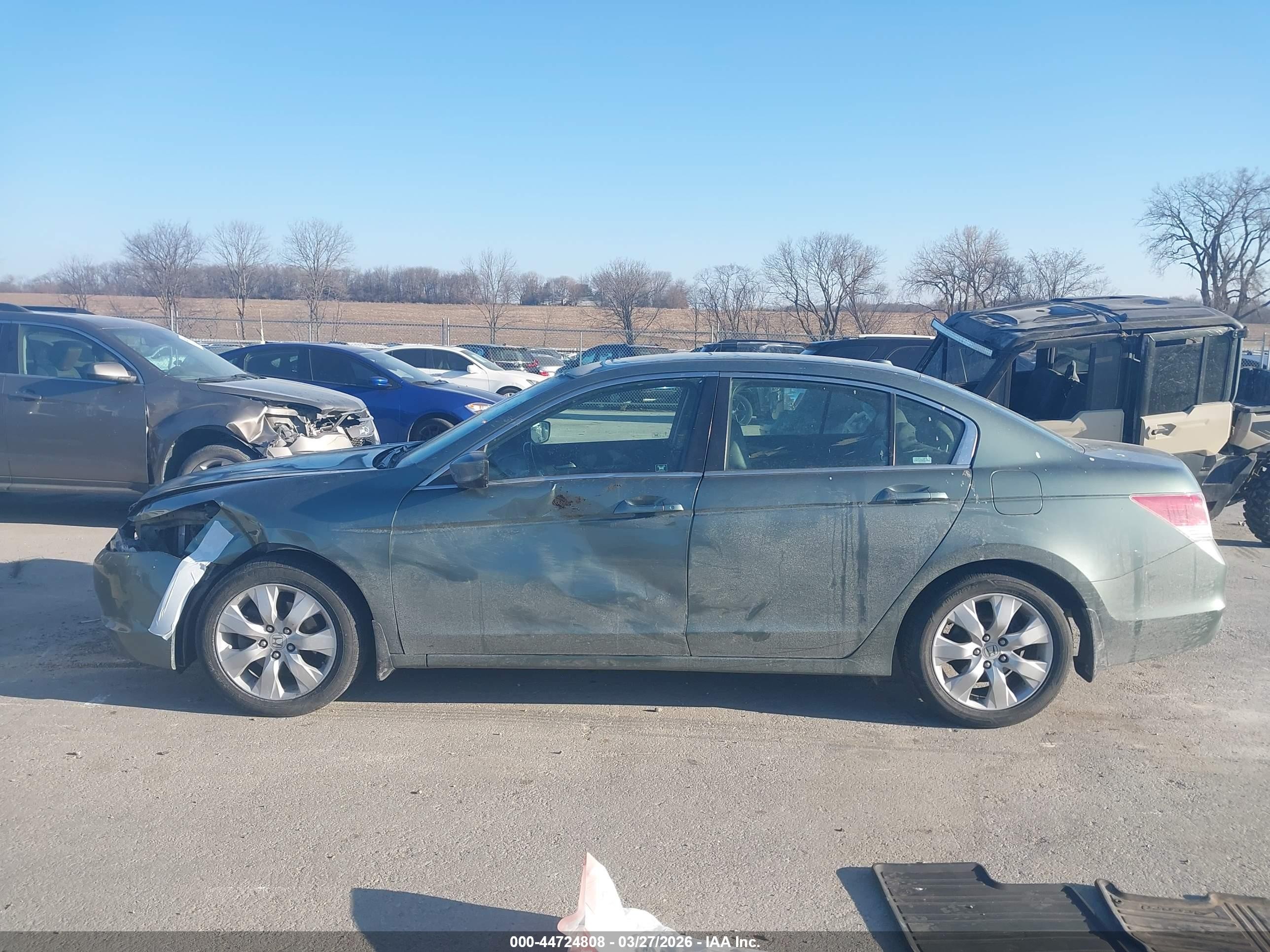 2009 Honda Accord 2.4 Ex-l Зеленый vin: 1HGCP26839A032709