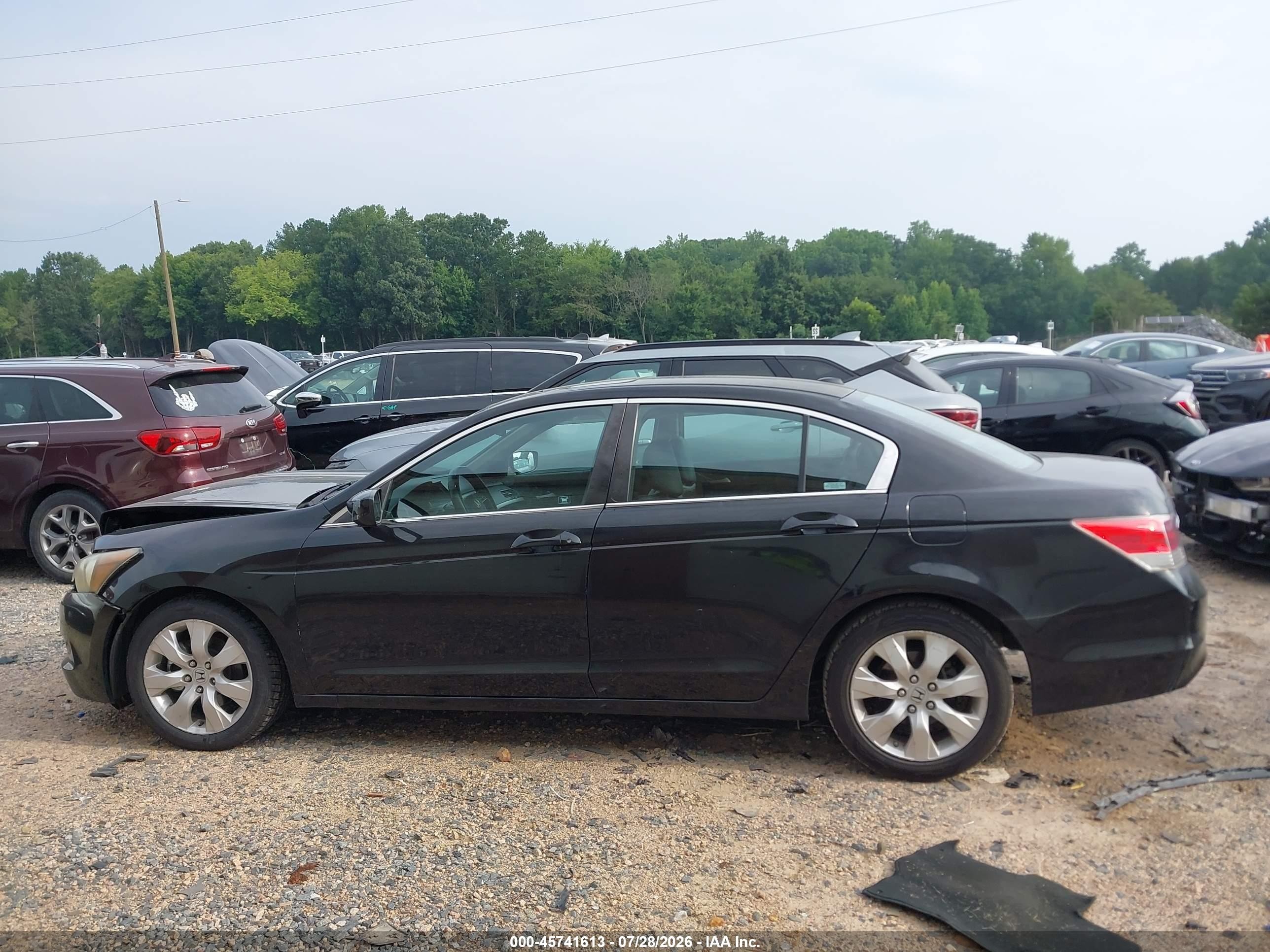 2009 Honda Accord 2.4 Ex-l Black vin: 1HGCP26839A035514