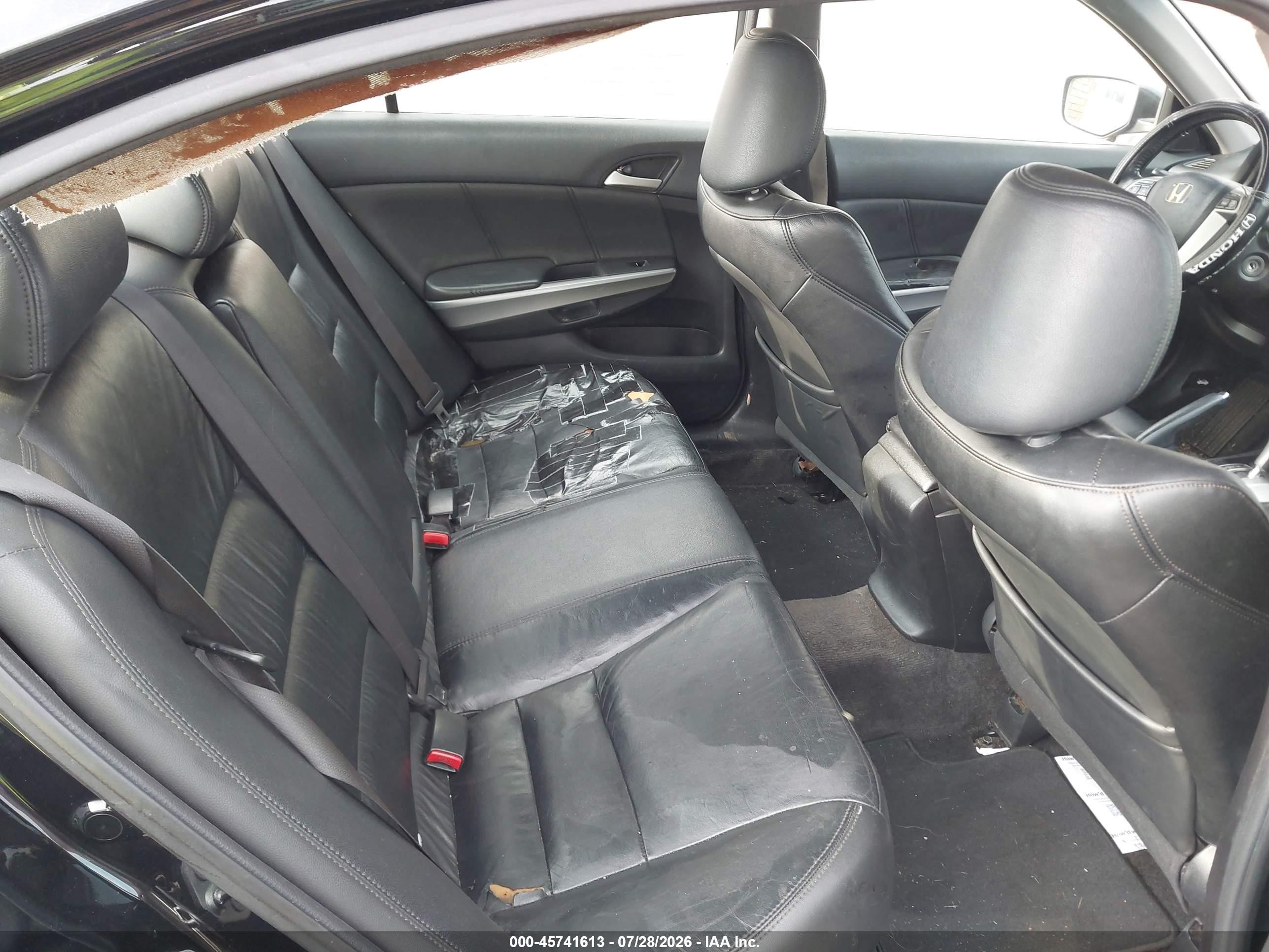 2009 Honda Accord 2.4 Ex-l Black vin: 1HGCP26839A035514