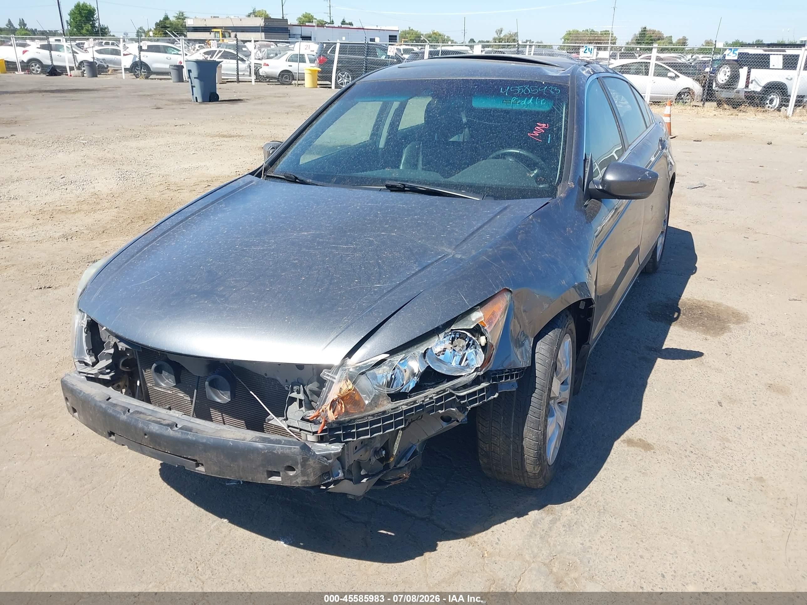 2009 Honda Accord 2.4 Ex-l Gray vin: 1HGCP26839A051616