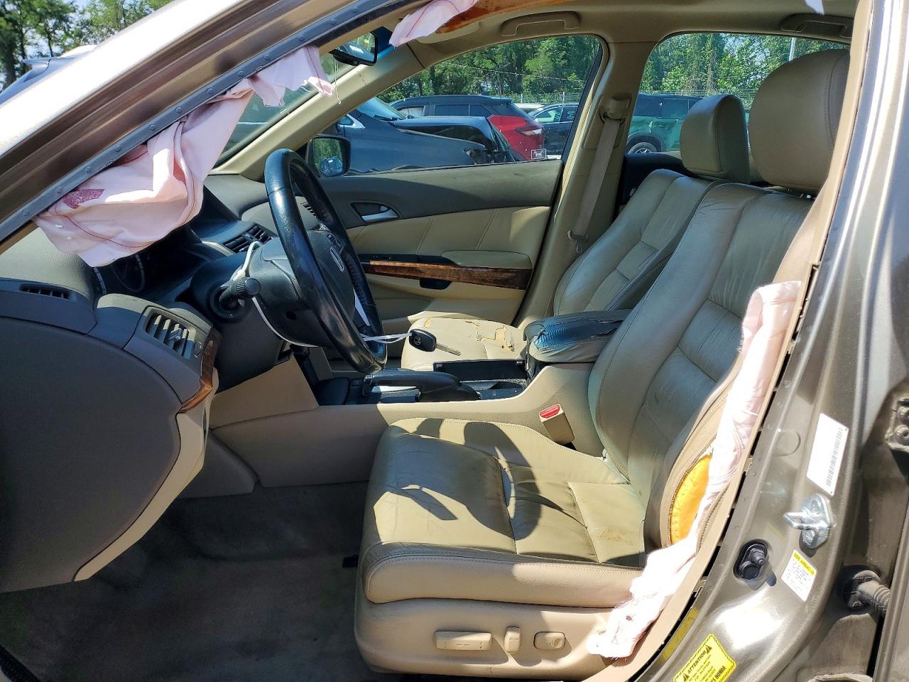 2009 Honda Accord Exl Beige vin: 1HGCP26839A098709