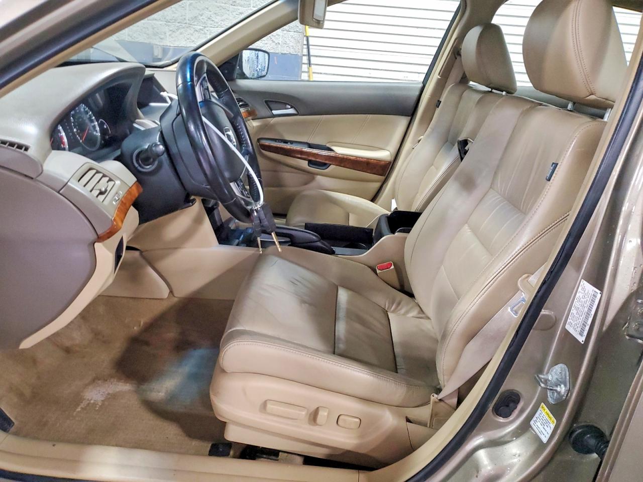 2009 Honda Accord Exl Tan vin: 1HGCP26839A110843