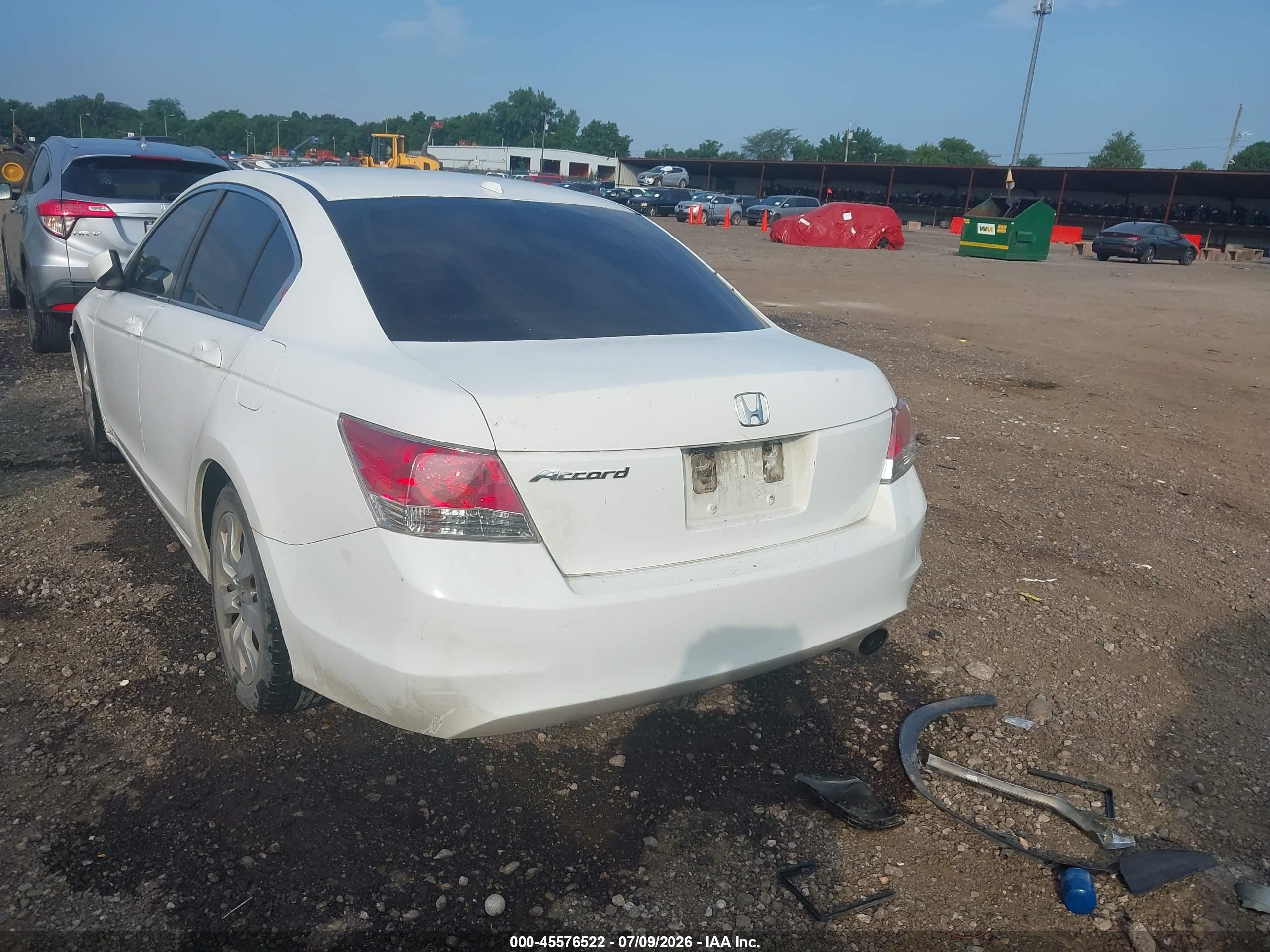 2009 Honda Accord 2.4 Ex-l White vin: 1HGCP26839A117677