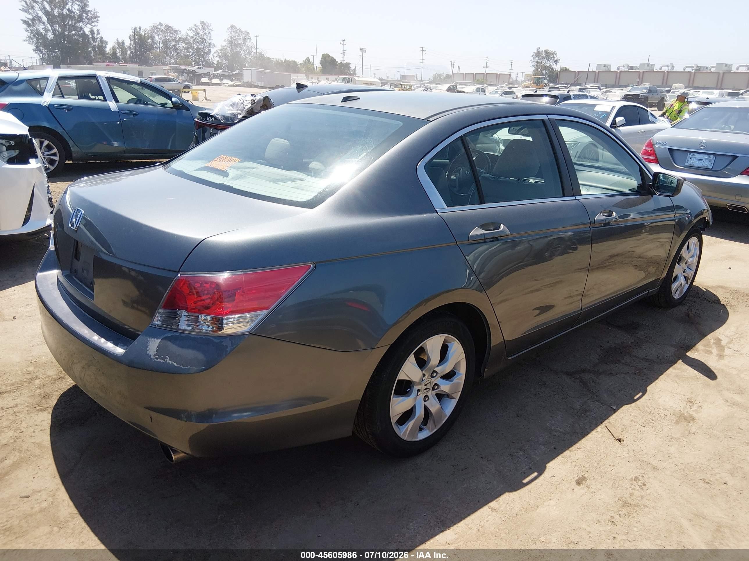 2009 Honda Accord 2.4 Ex-l Gray vin: 1HGCP26839A157712