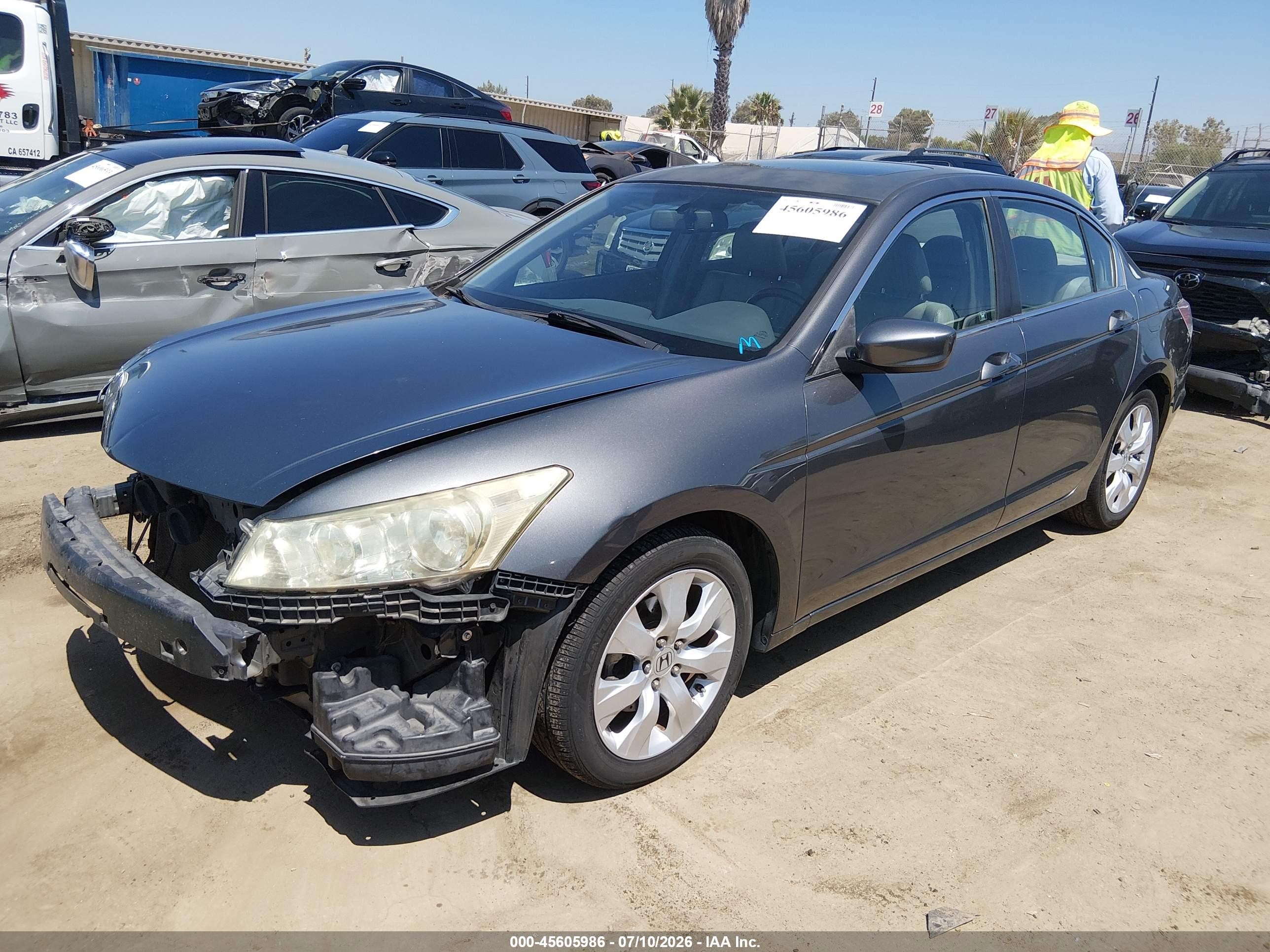 2009 Honda Accord 2.4 Ex-l Gray vin: 1HGCP26839A157712