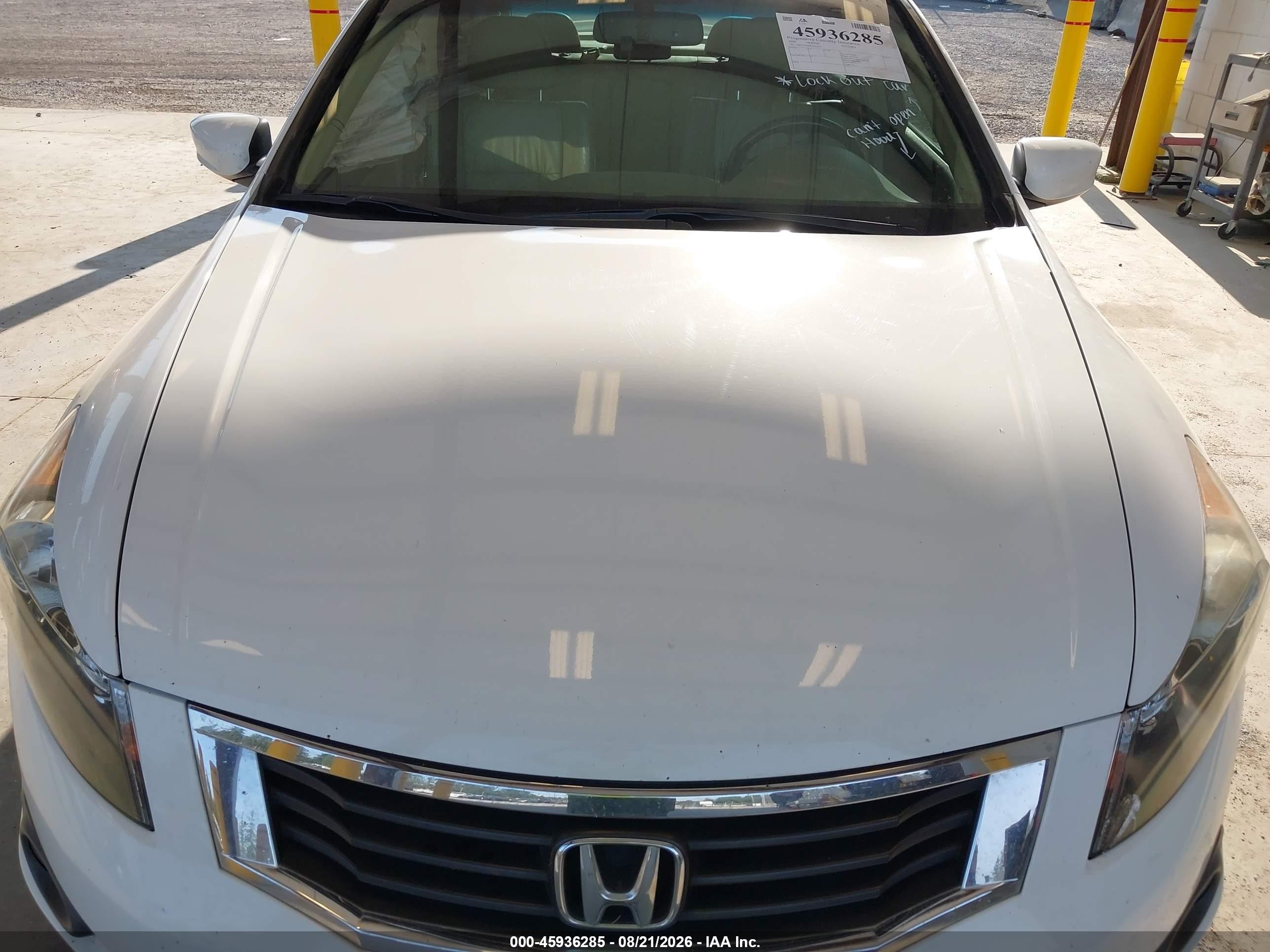 2008 Honda Accord 2.4 Ex-l White vin: 1HGCP26848A001452