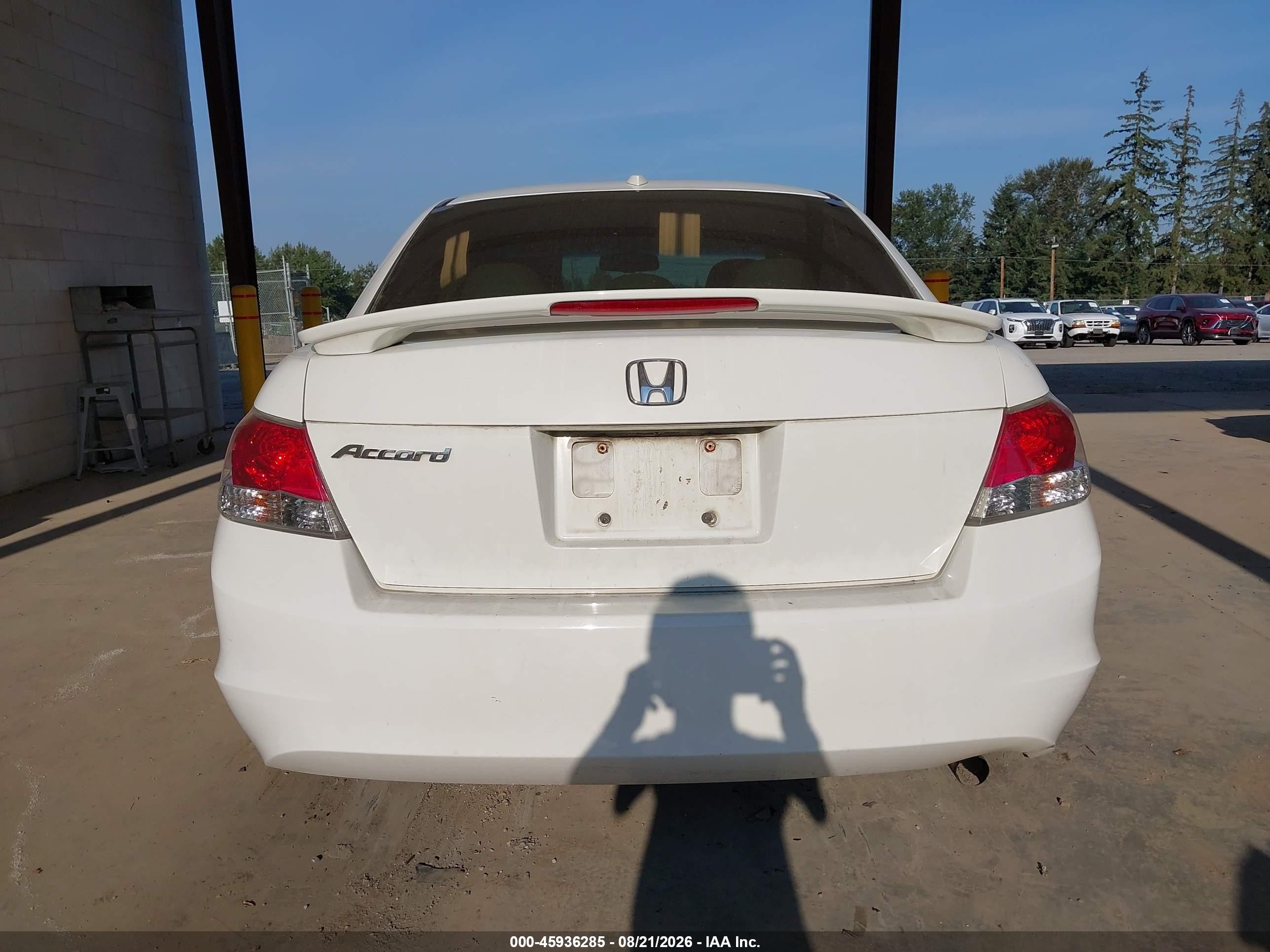 2008 Honda Accord 2.4 Ex-l White vin: 1HGCP26848A001452