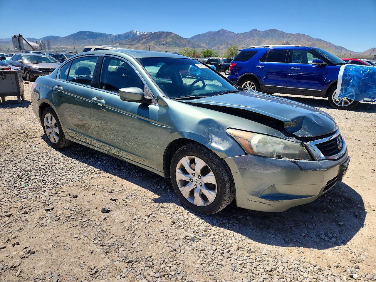2008 Honda Accord Exl Green vin: 1HGCP26848A035553