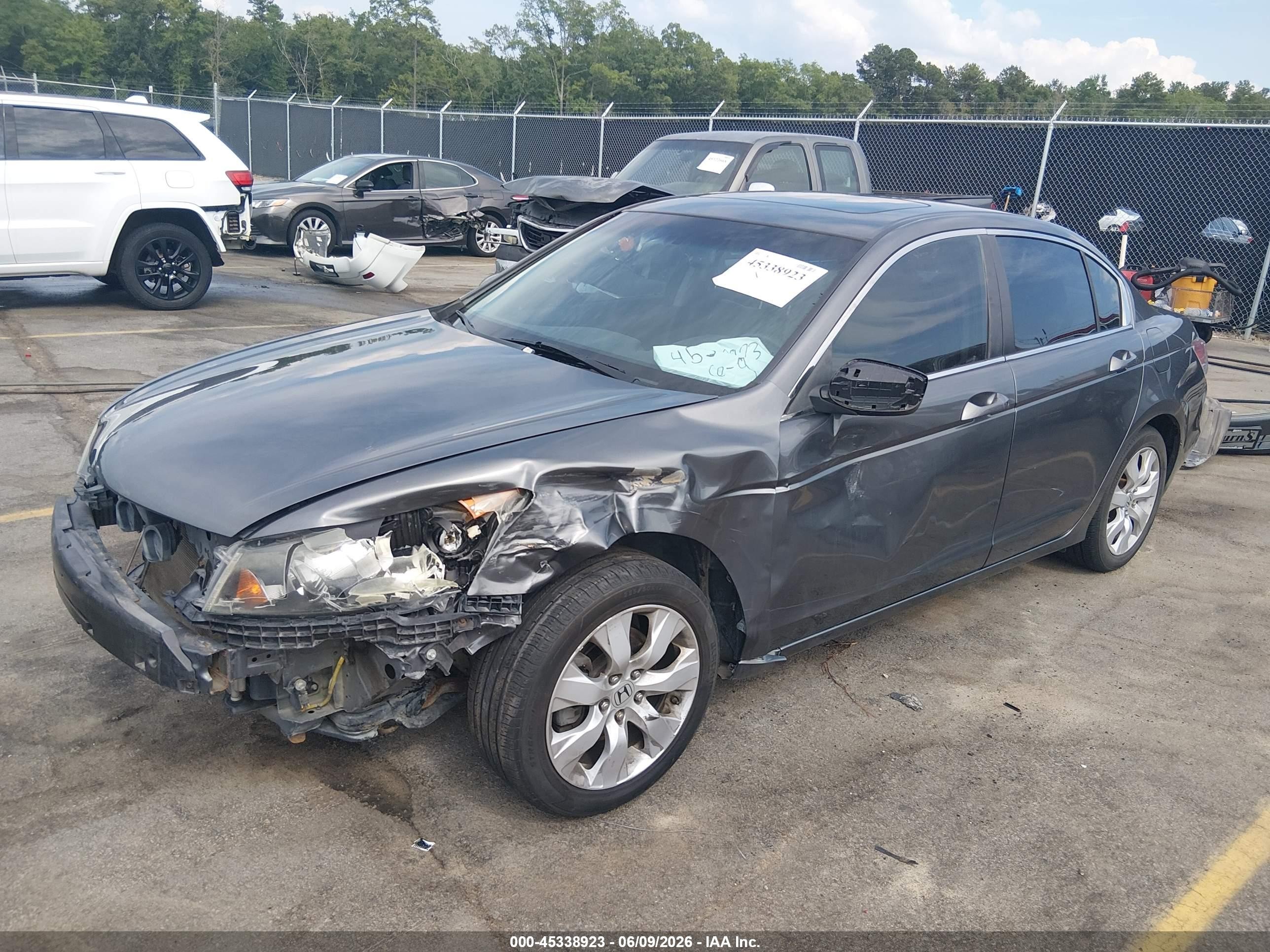 2008 Honda Accord 2.4 Ex-l Gray vin: 1HGCP26848A040929