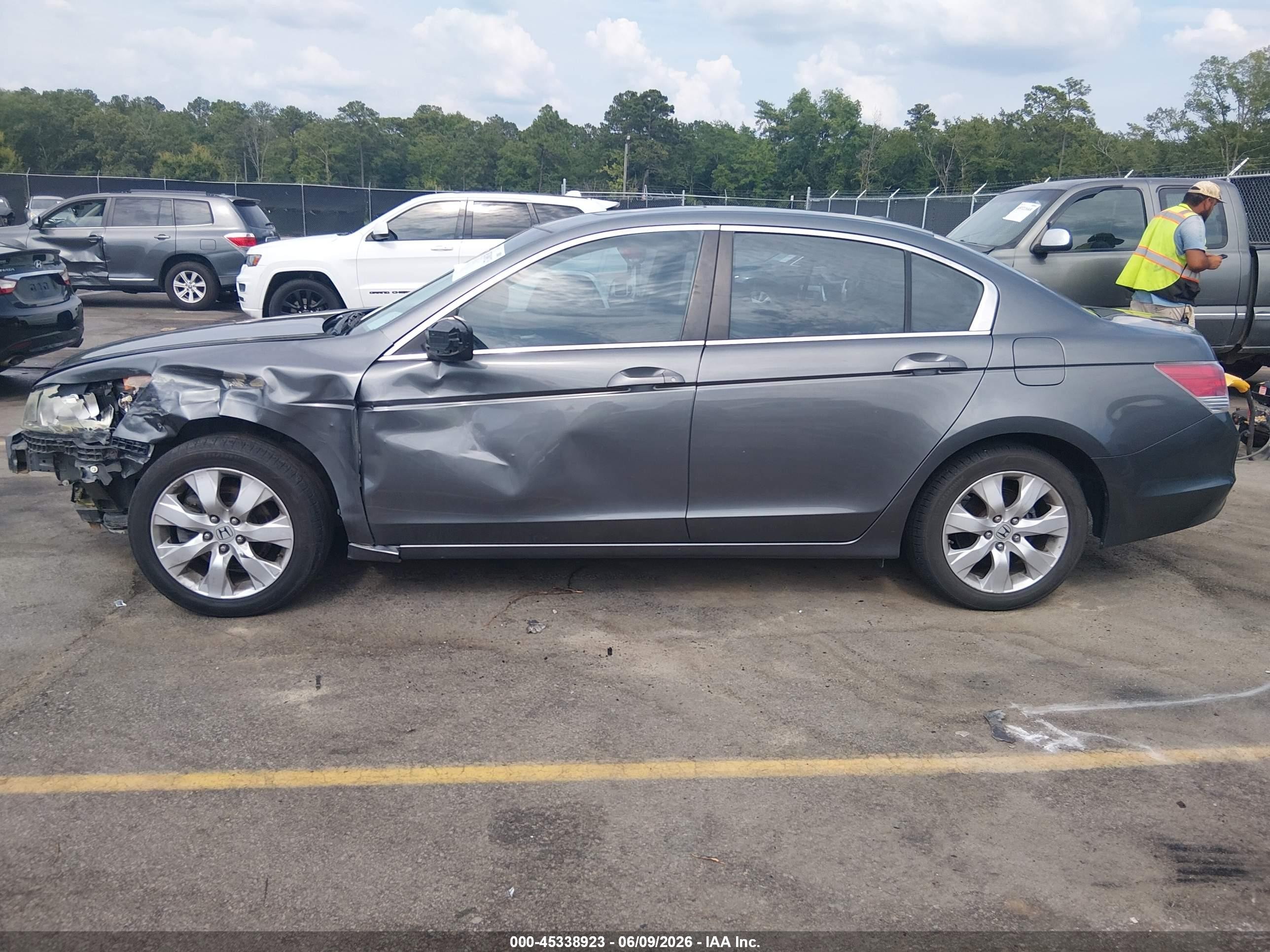 2008 Honda Accord 2.4 Ex-l Gray vin: 1HGCP26848A040929