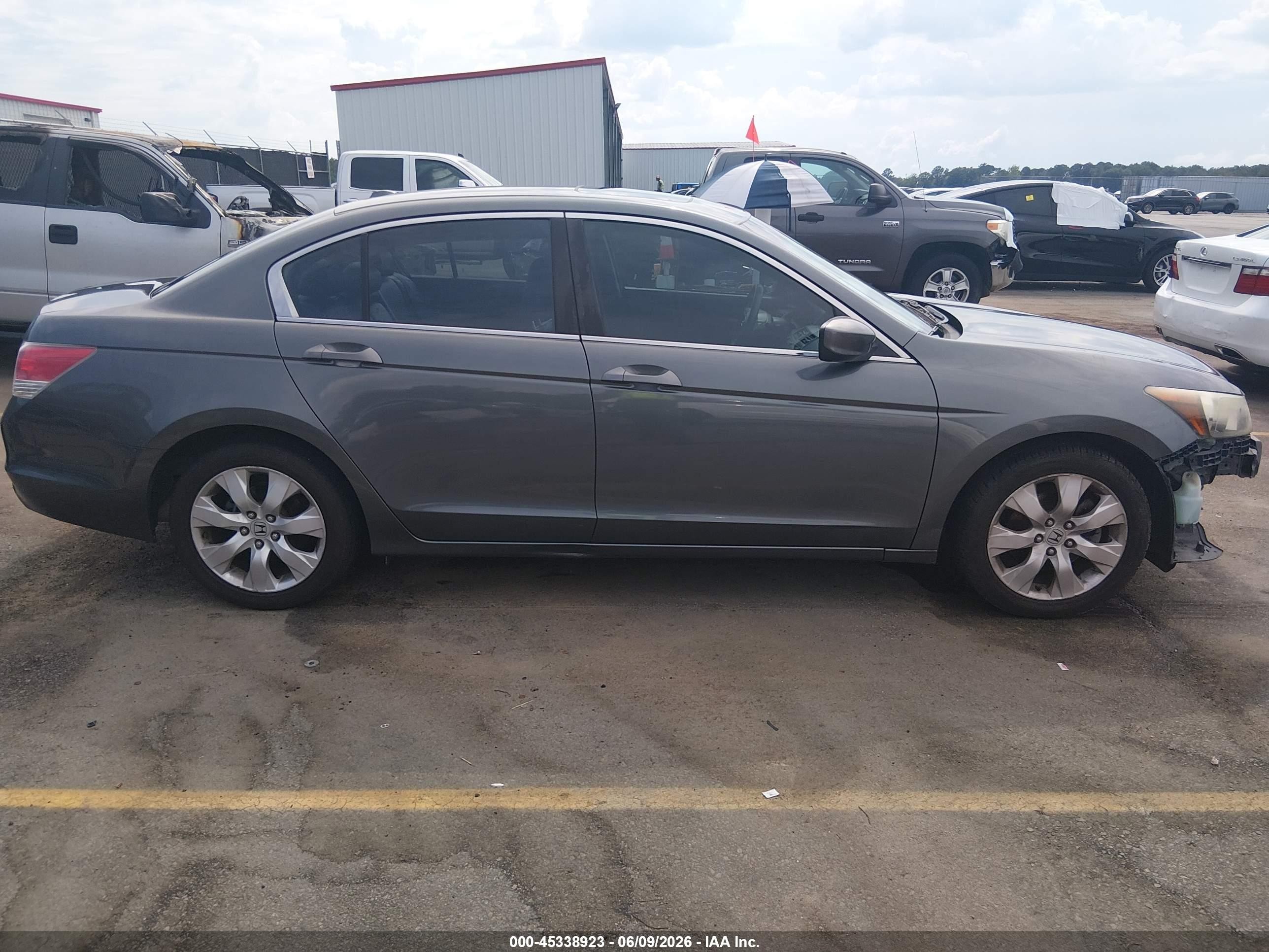 2008 Honda Accord 2.4 Ex-l Gray vin: 1HGCP26848A040929