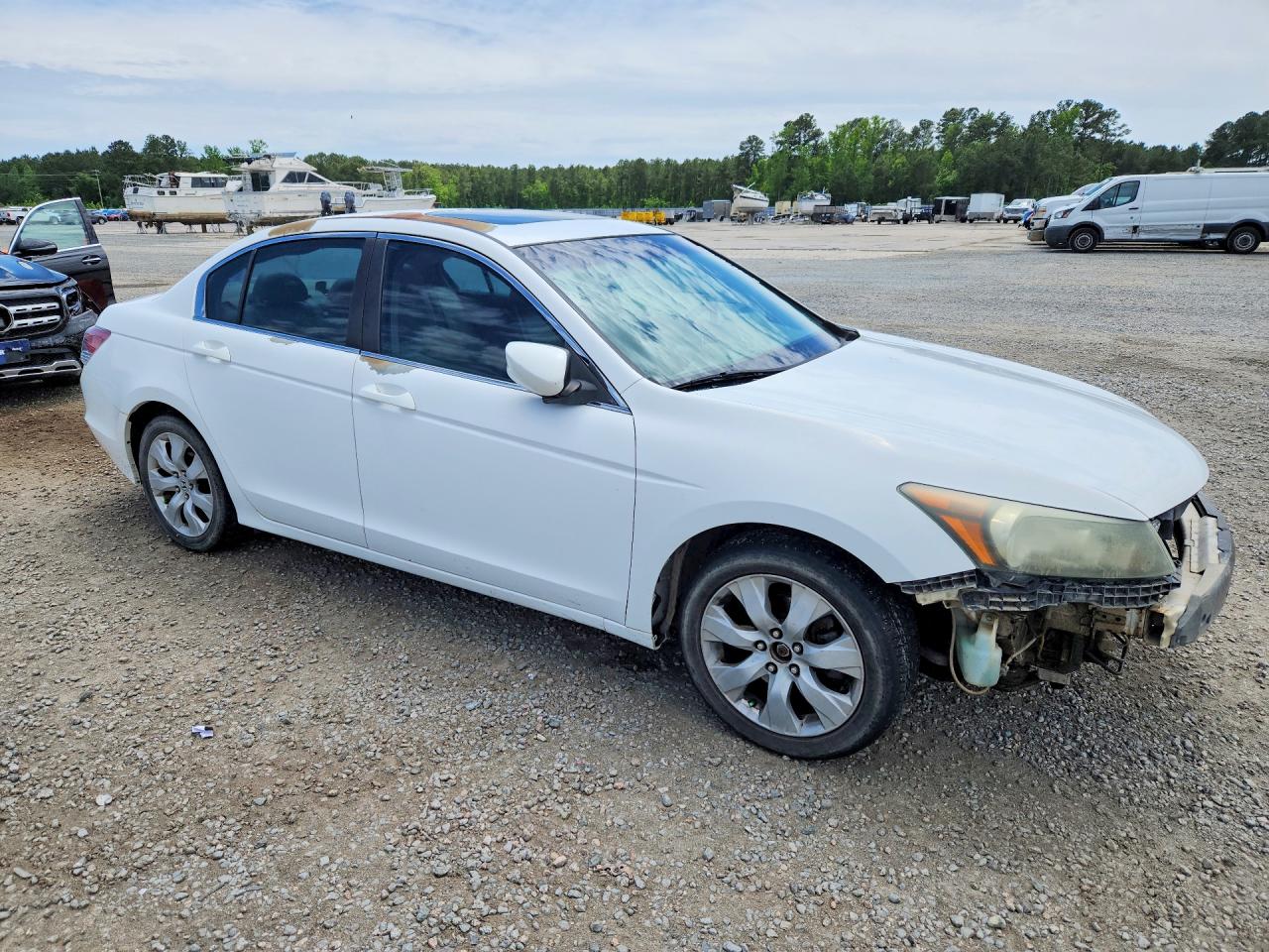 2008 Honda Accord Exl White vin: 1HGCP26848A044317