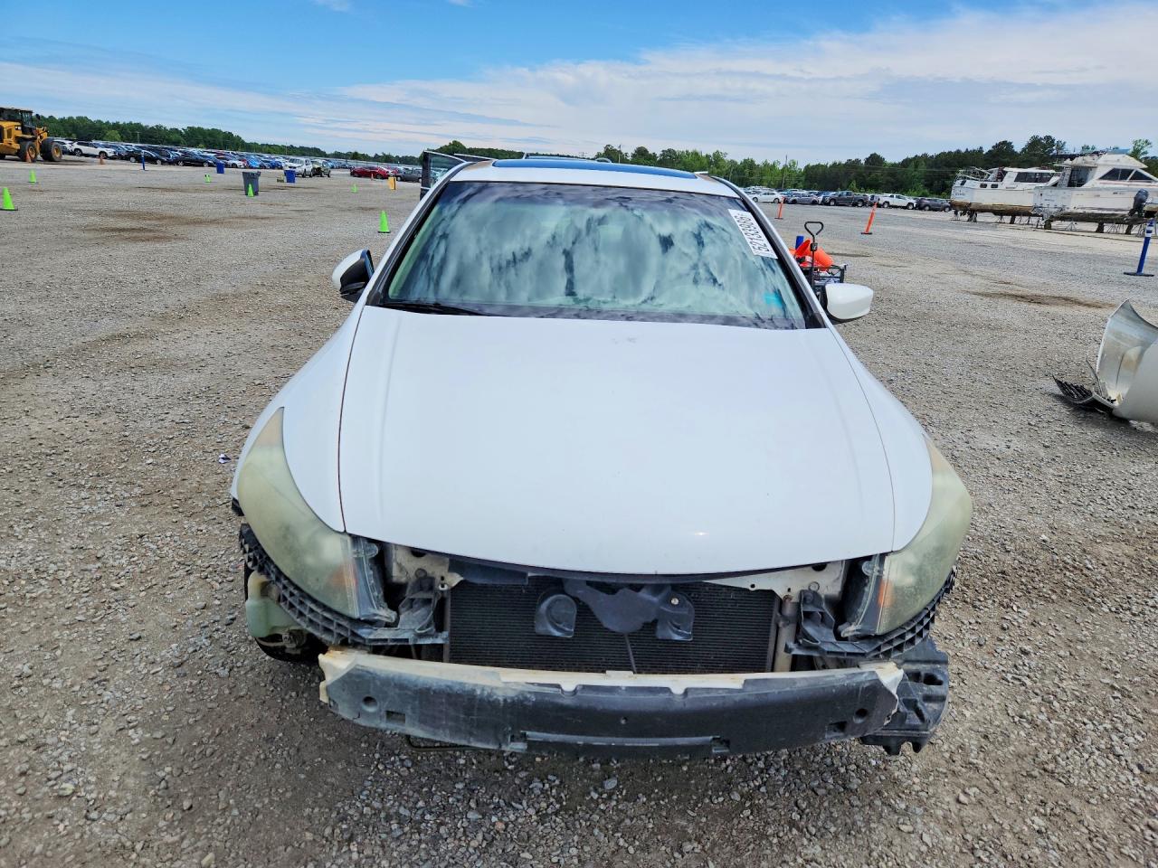 2008 Honda Accord Exl White vin: 1HGCP26848A044317