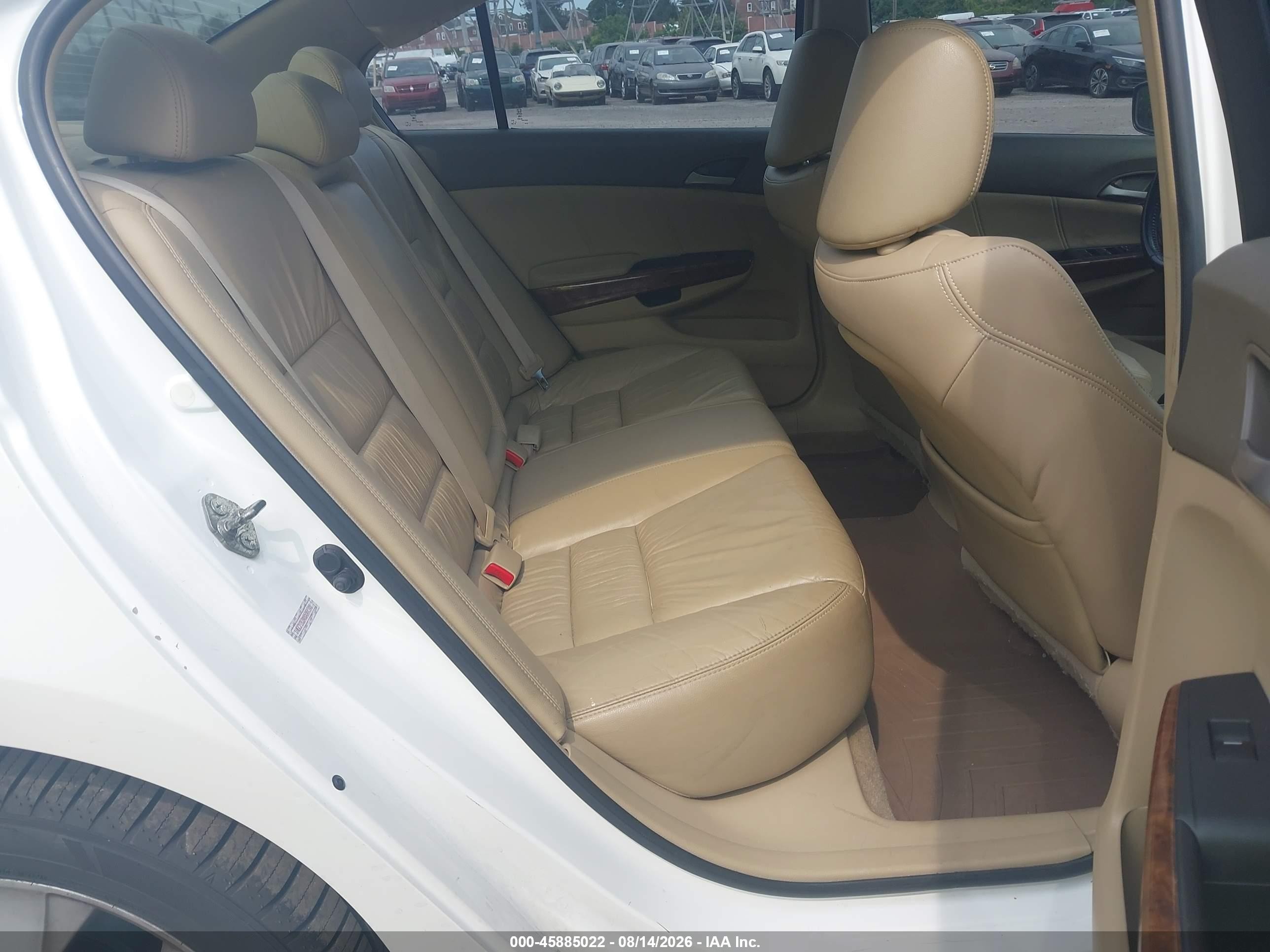 2008 Honda Accord 2.4 Ex-l White vin: 1HGCP26848A044348