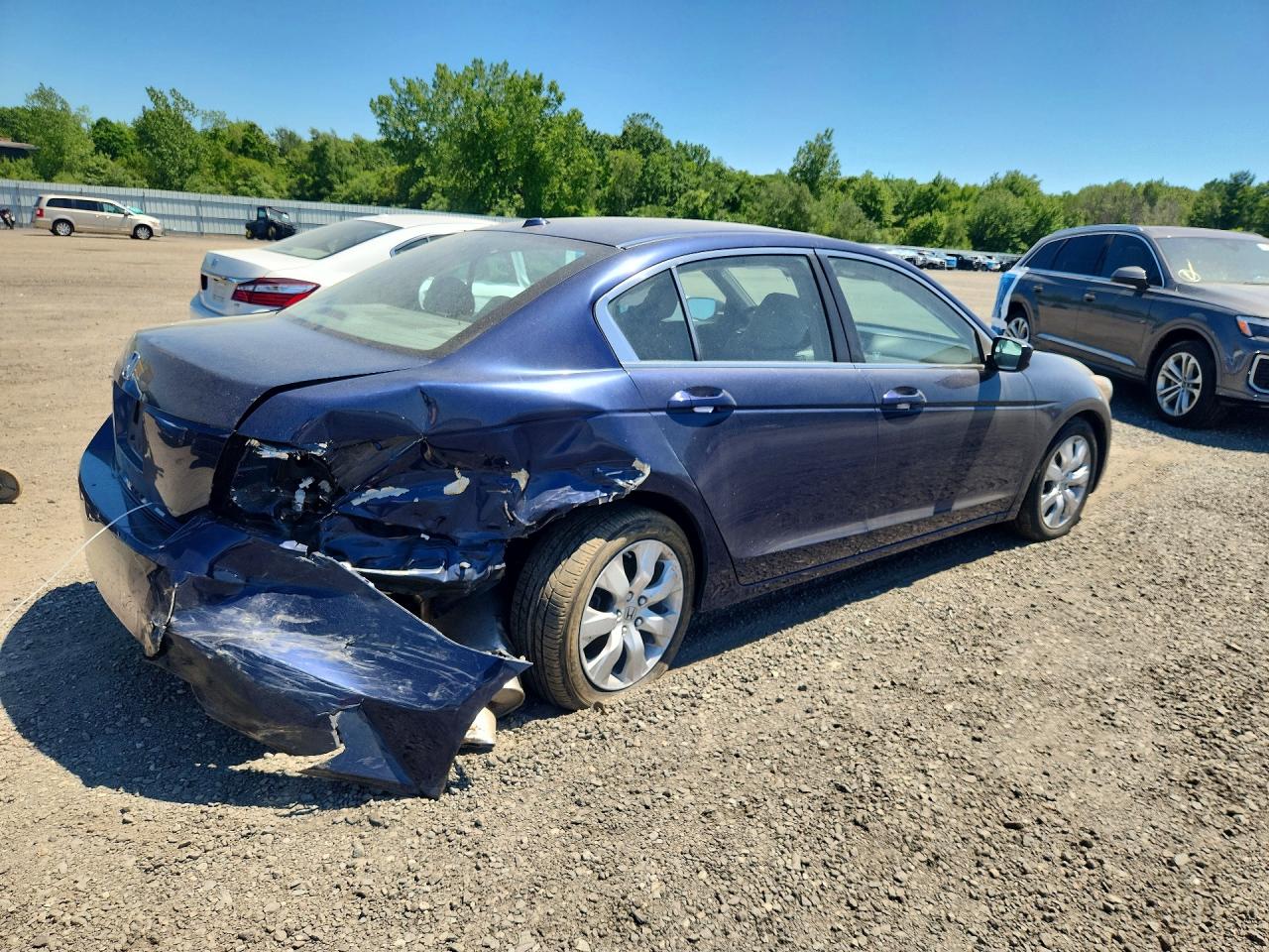 2008 Honda Accord Exl Blue vin: 1HGCP26848A066883