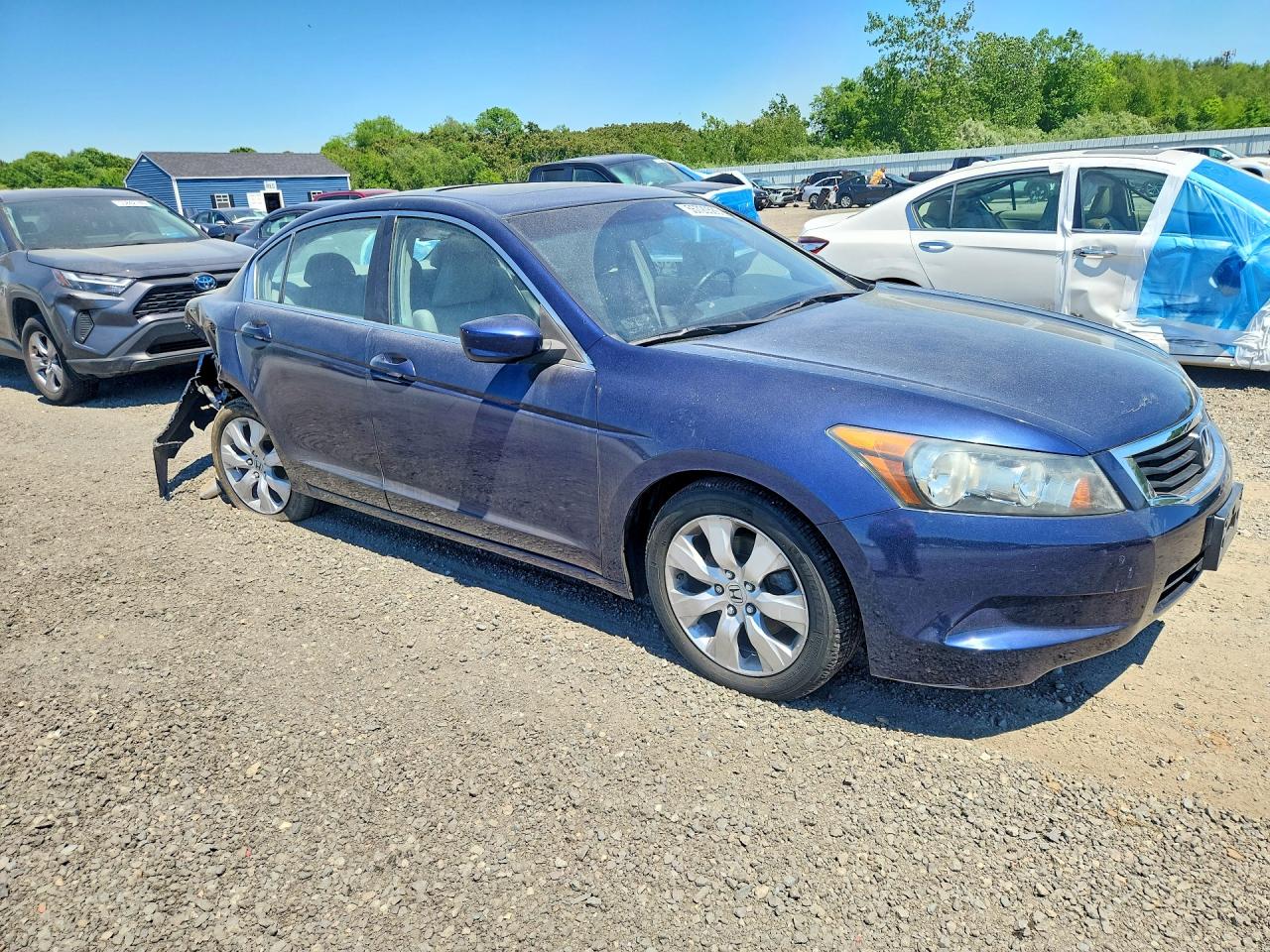 2008 Honda Accord Exl Blue vin: 1HGCP26848A066883