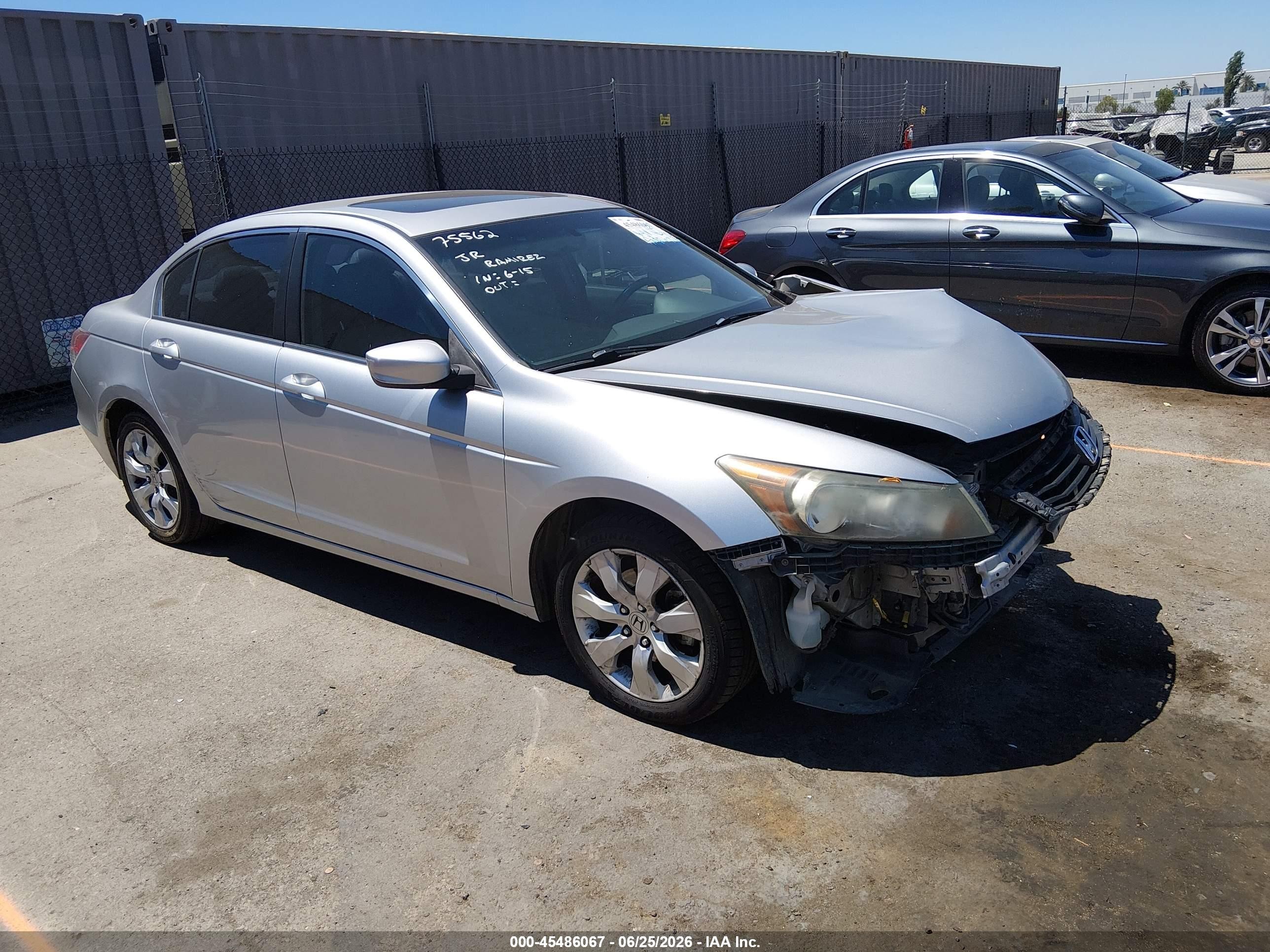 2008 Honda Accord 2.4 Ex-l Серебряный vin: 1HGCP26848A073848
