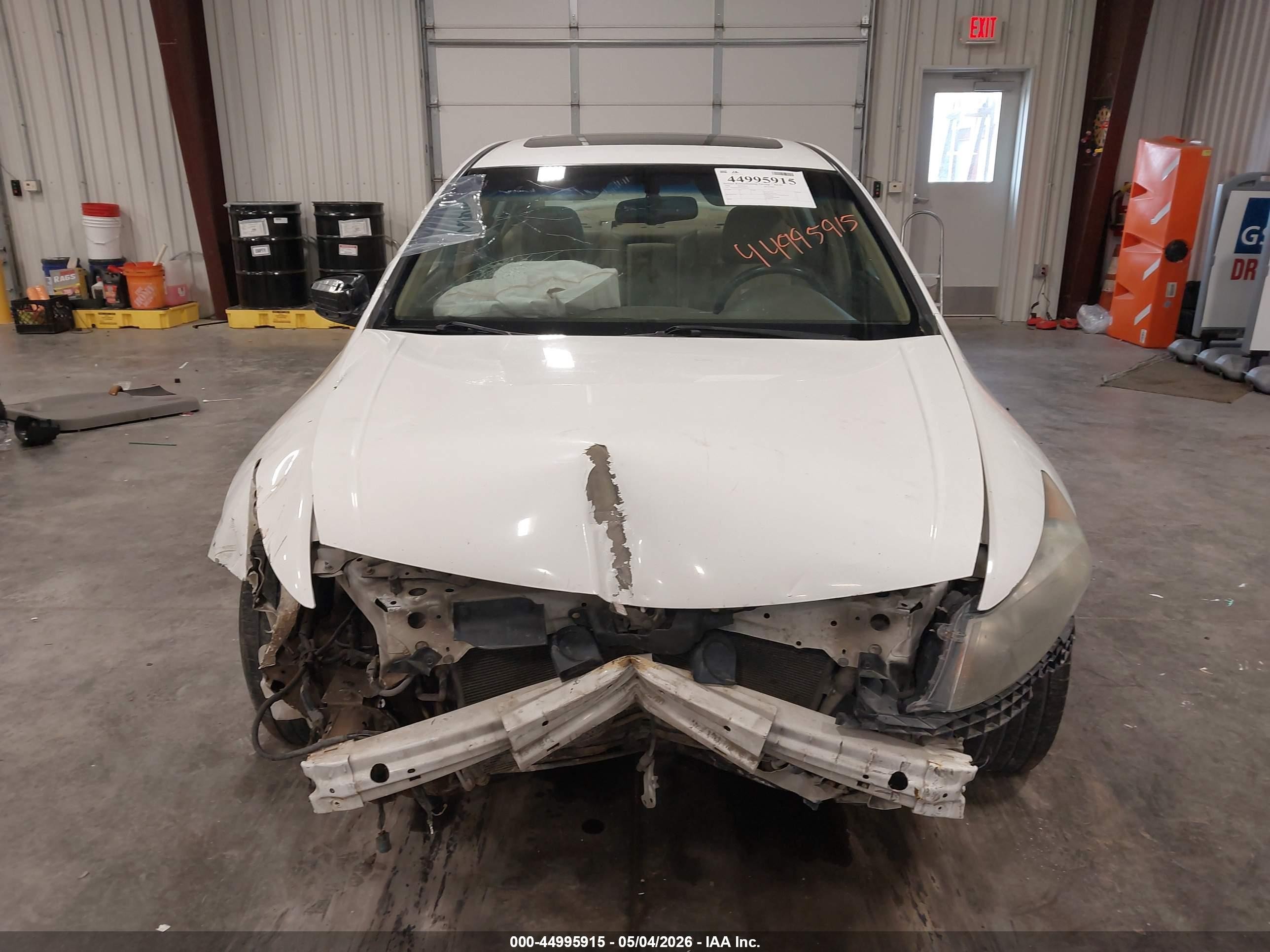 2008 Honda Accord 2.4 Ex-l White vin: 1HGCP26848A096126