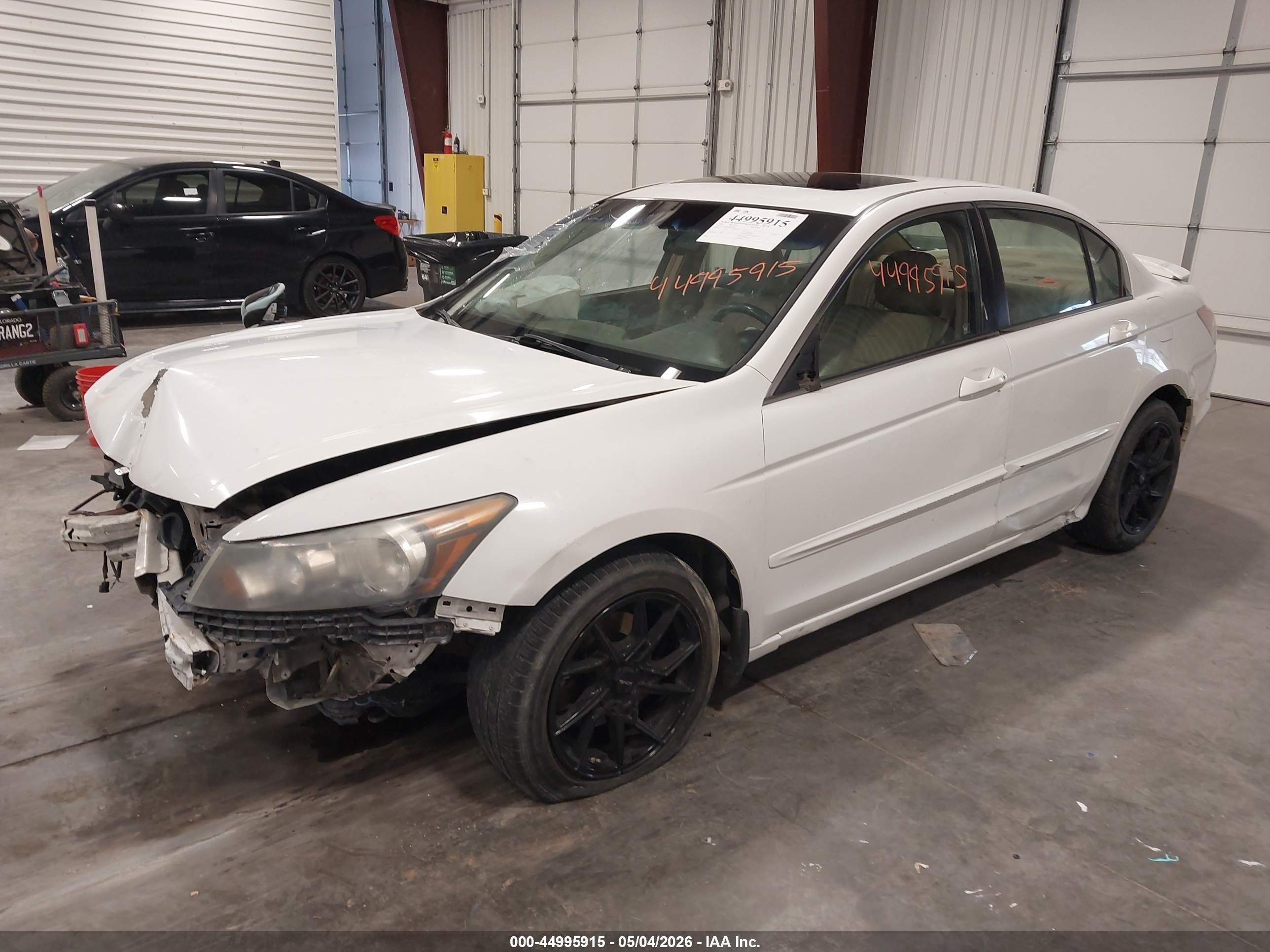 2008 Honda Accord 2.4 Ex-l White vin: 1HGCP26848A096126