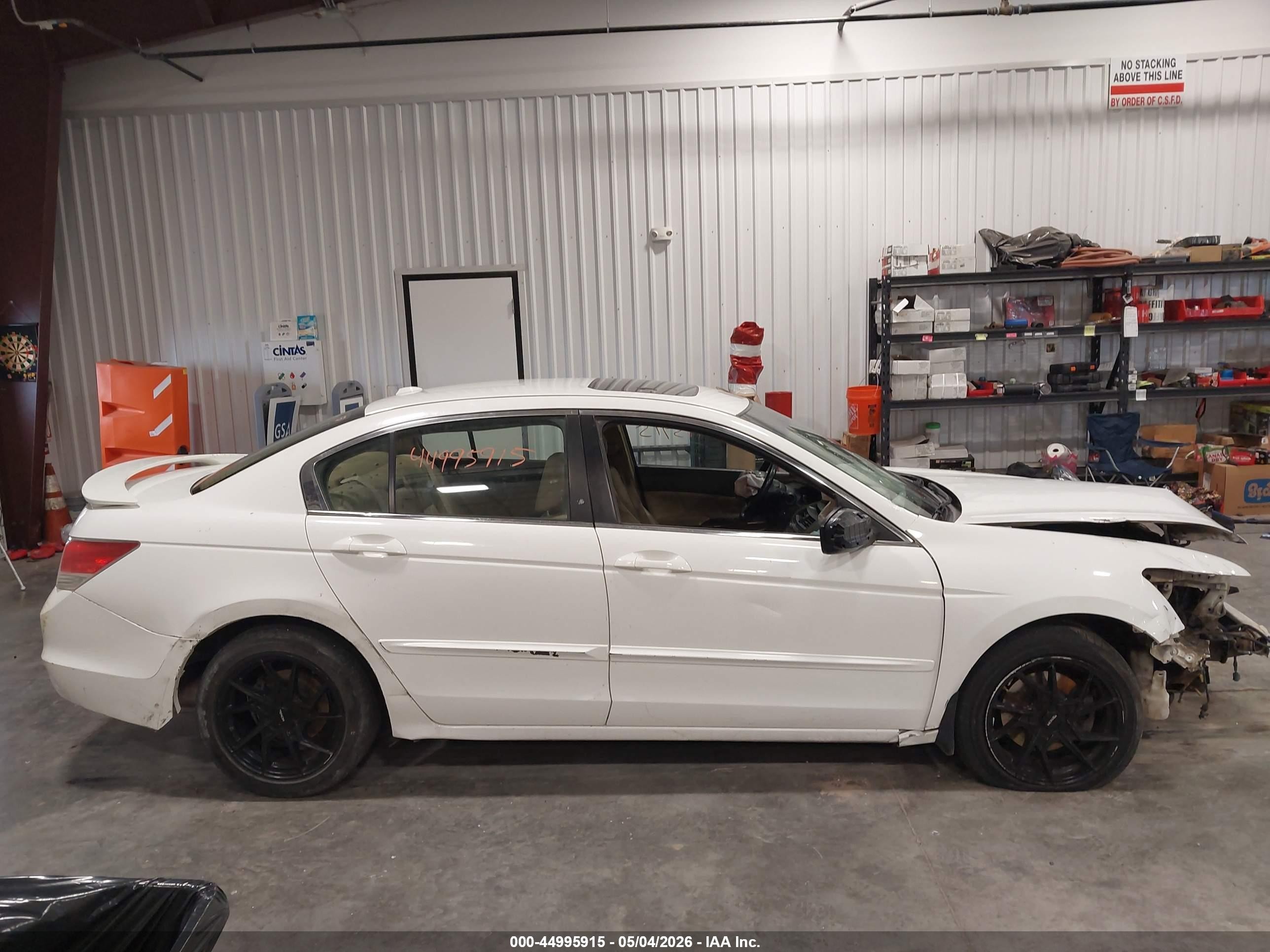 2008 Honda Accord 2.4 Ex-l White vin: 1HGCP26848A096126