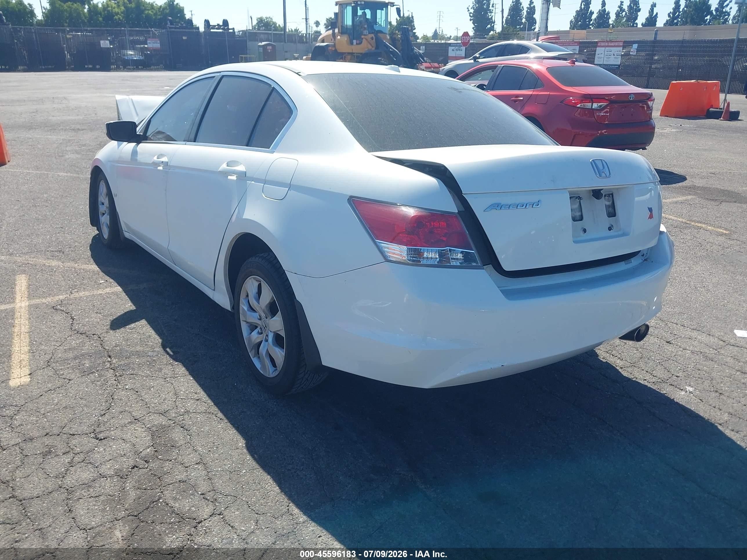 2008 Honda Accord 2.4 Ex-l White vin: 1HGCP26848A106783