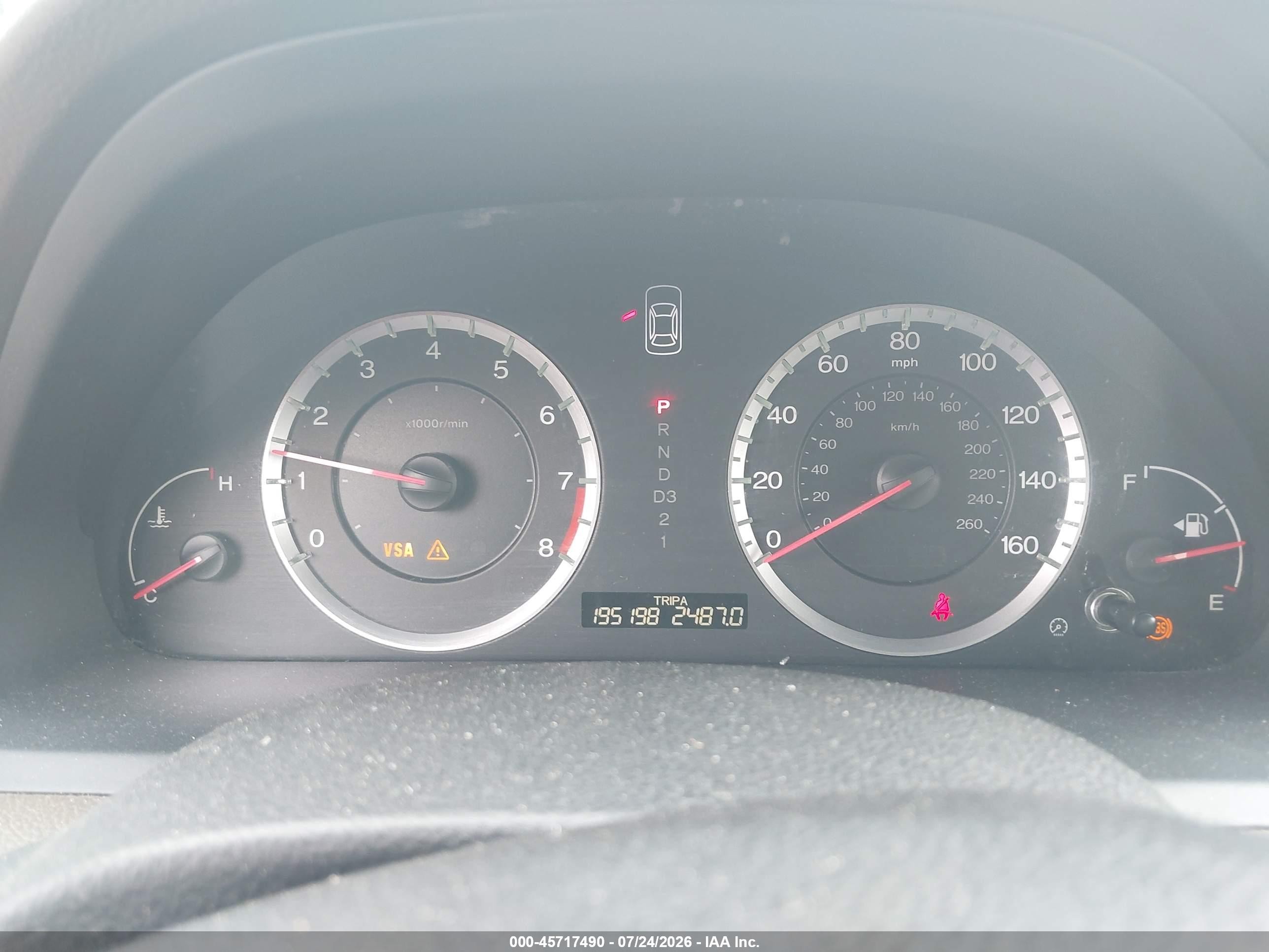 2008 Honda Accord 2.4 Ex-l White vin: 1HGCP26848A144918