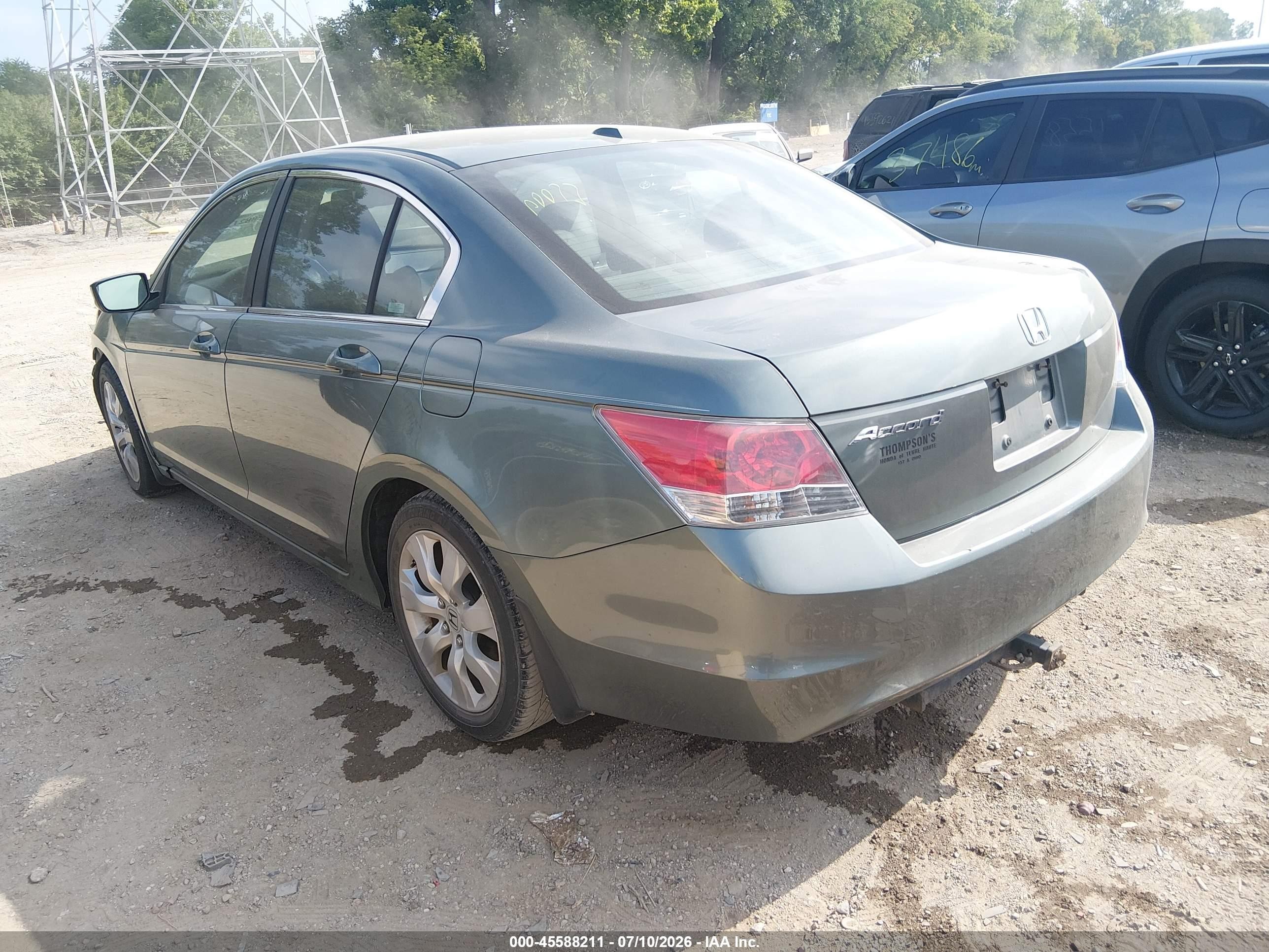 2009 Honda Accord 2.4 Ex-l Green vin: 1HGCP26849A006989